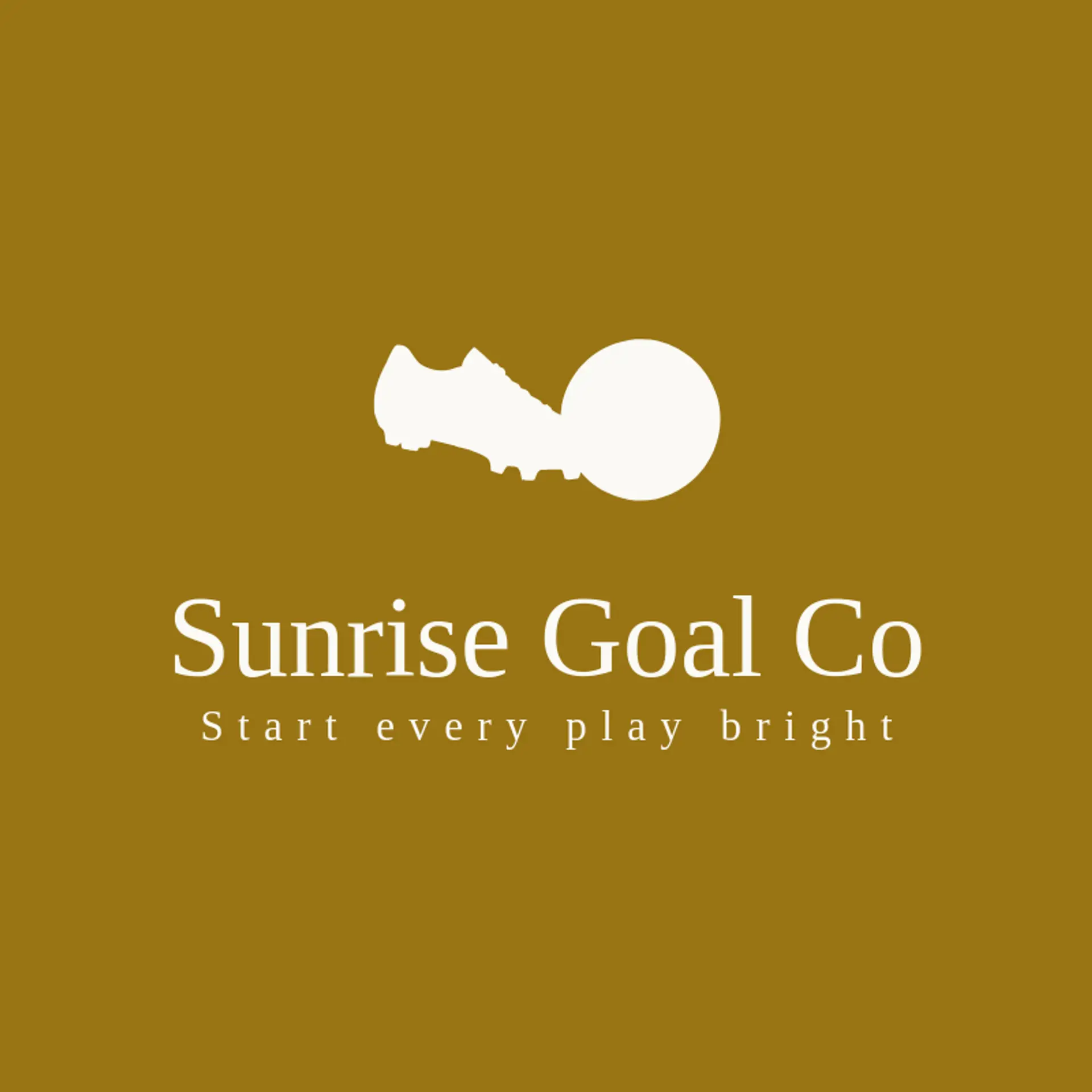 Sunrise Goal Co logo for soccer ball