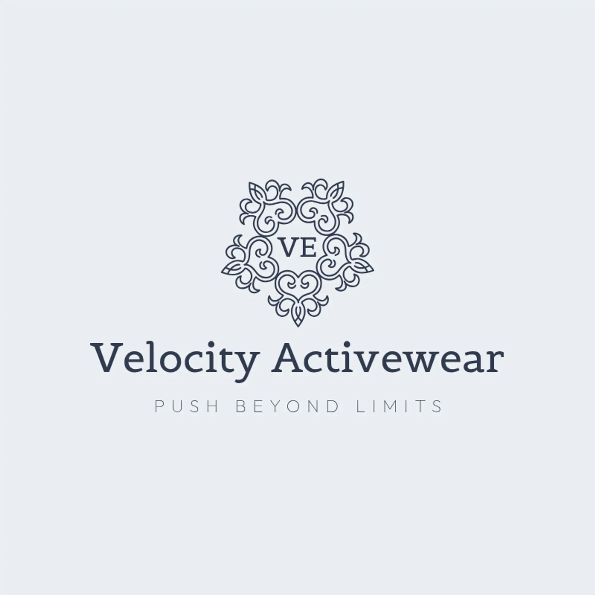 Velocity Activewear logo for sports brand