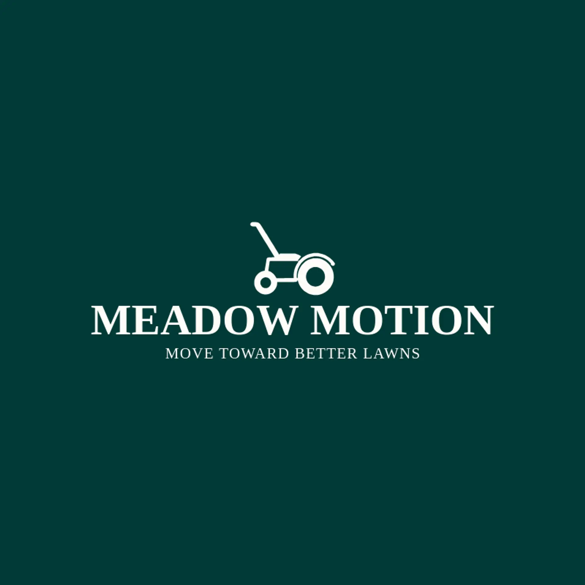 Meadow Motion logo for lawn mower