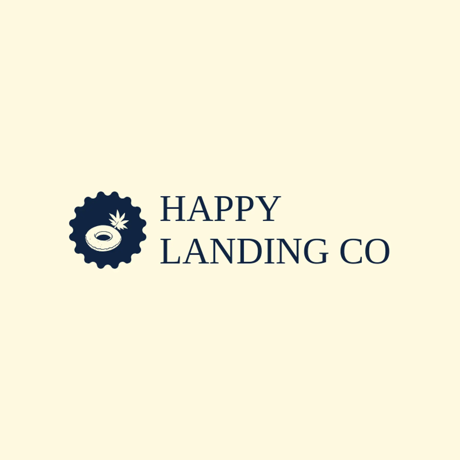 Happy Landing Co logo for inflatable