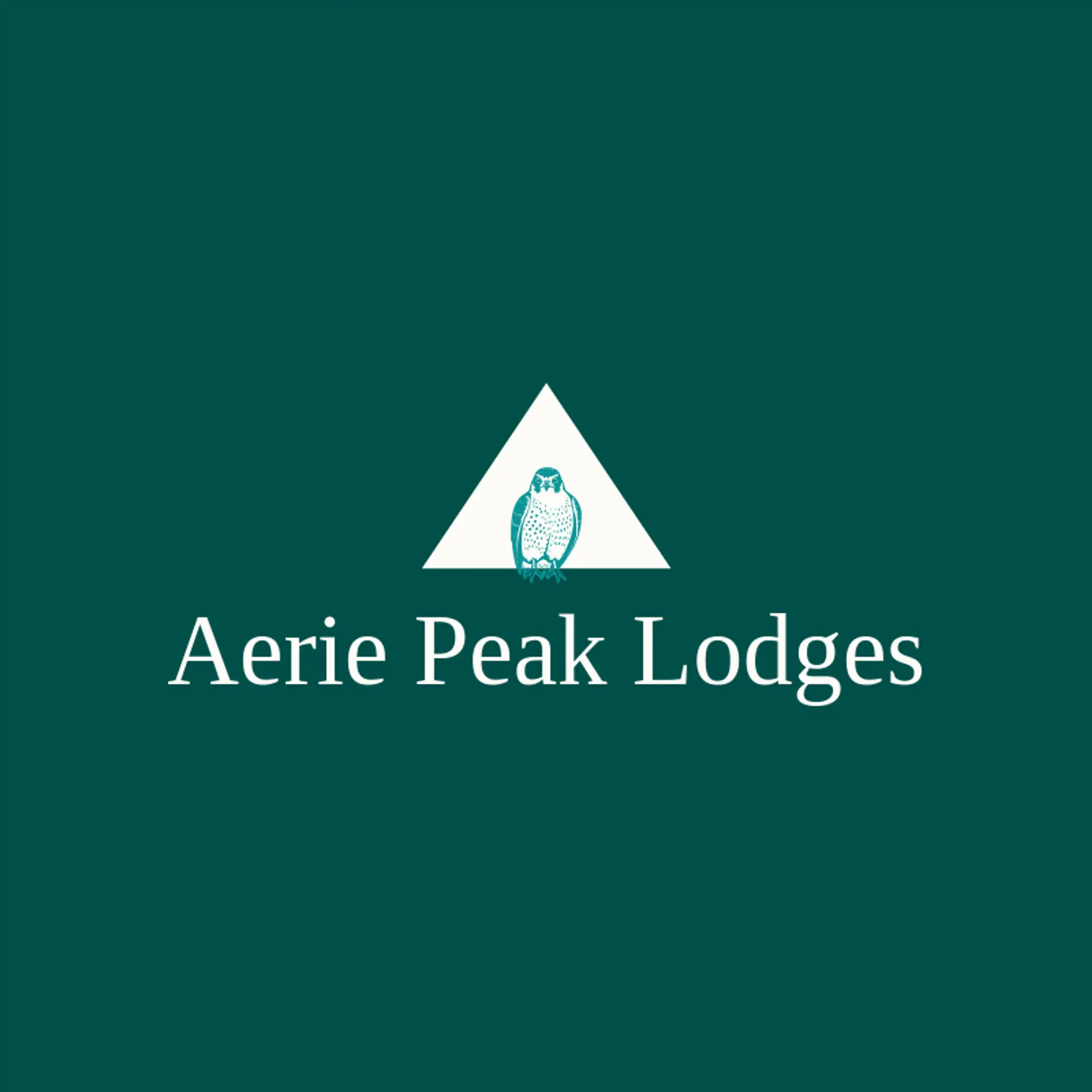 Aerie Peak Lodges logo for falcon