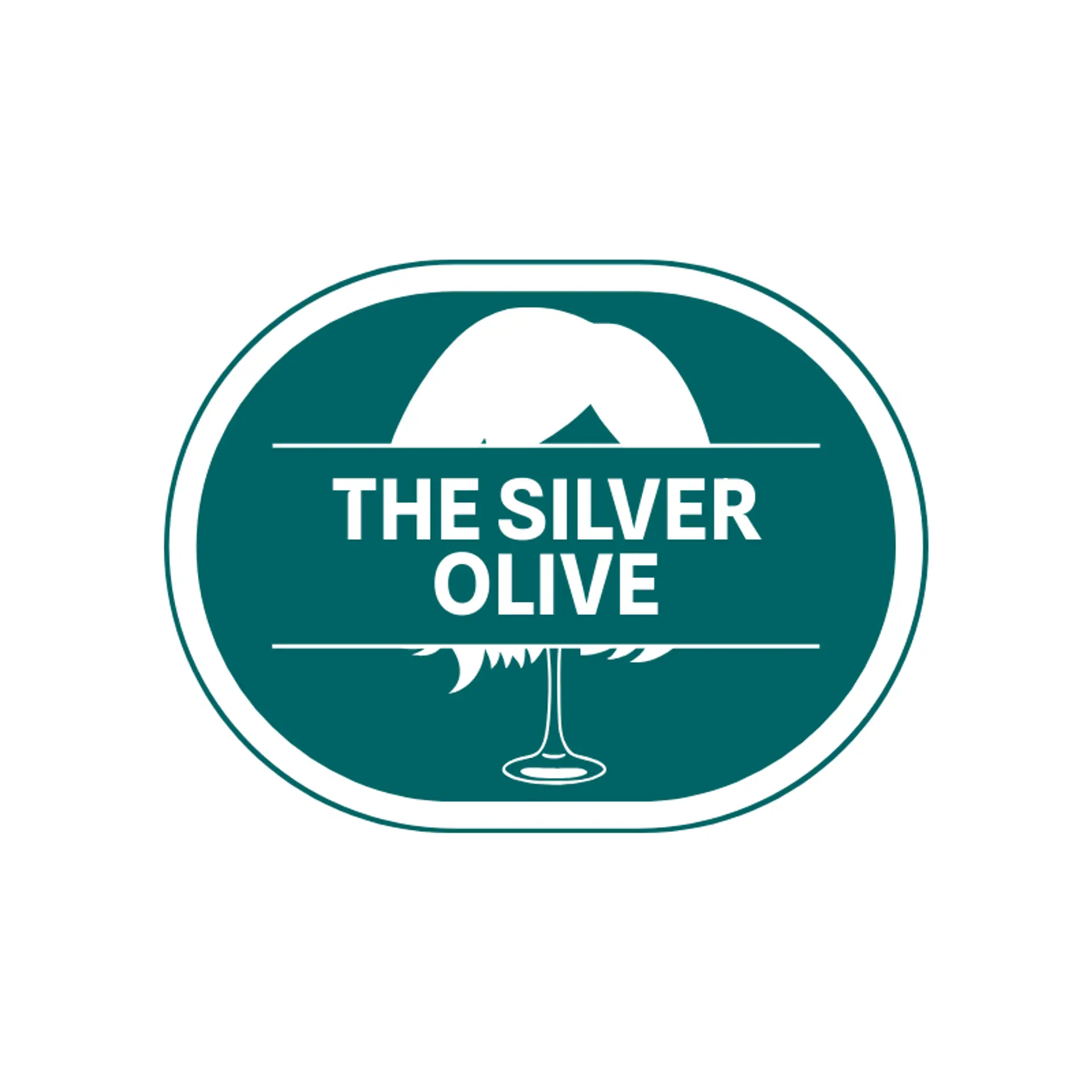 The Silver Olive logo for martini