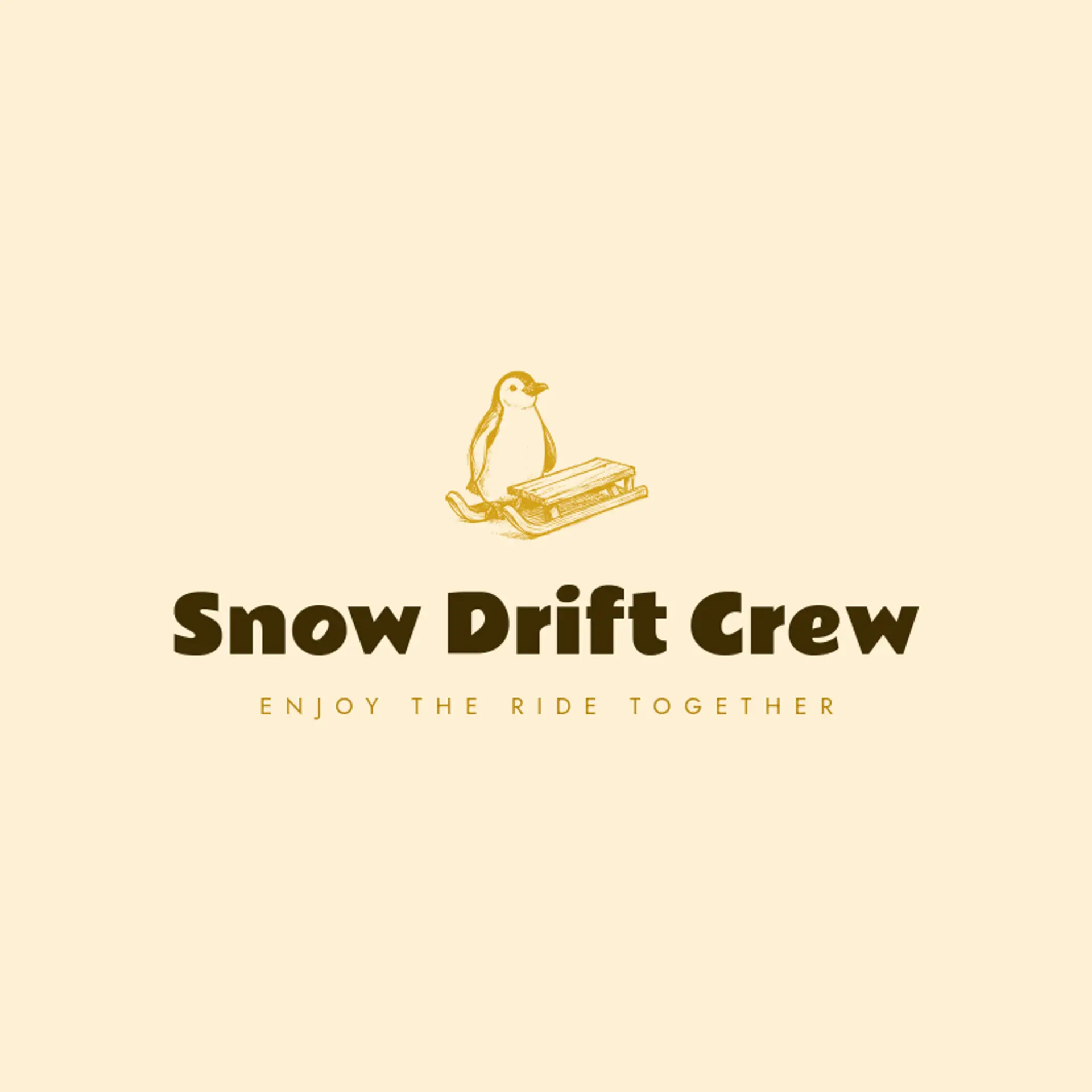 Snow Drift Crew logo for penguin