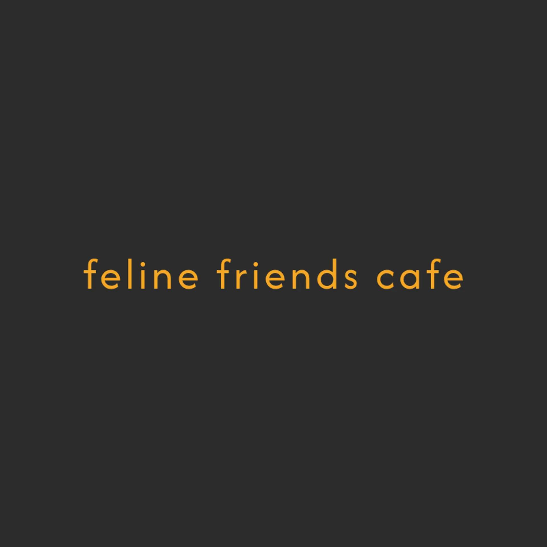 Feline Friends Cafe logo for cat cafe
