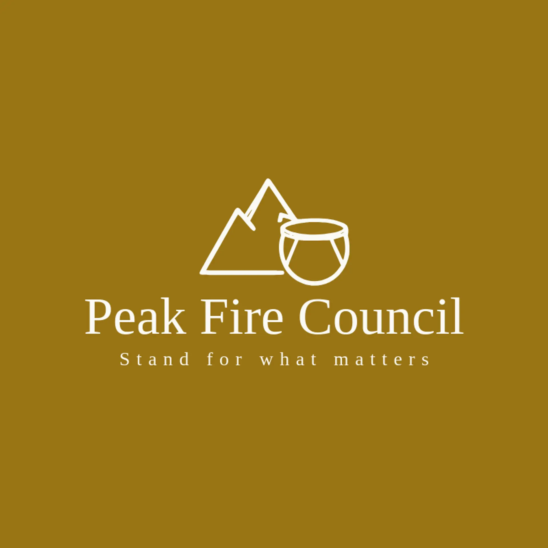 Peak Fire Council logo for native american