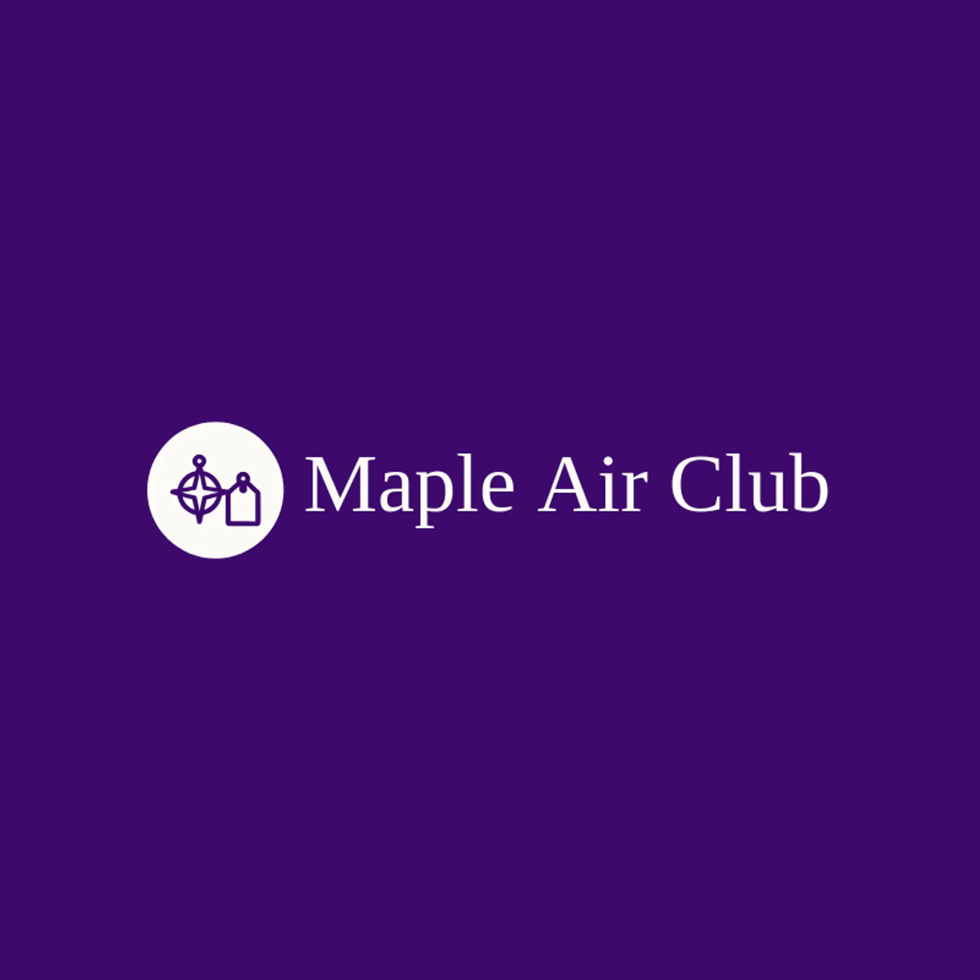 Maple Air Club logo for airport