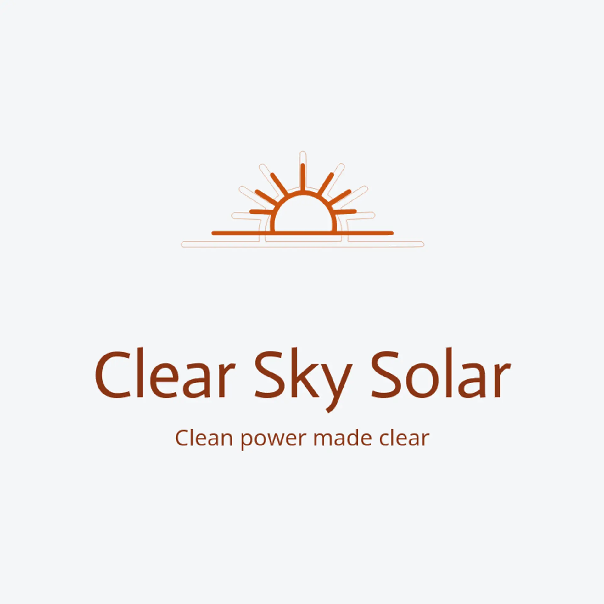 Clear Sky Solar logo for solar