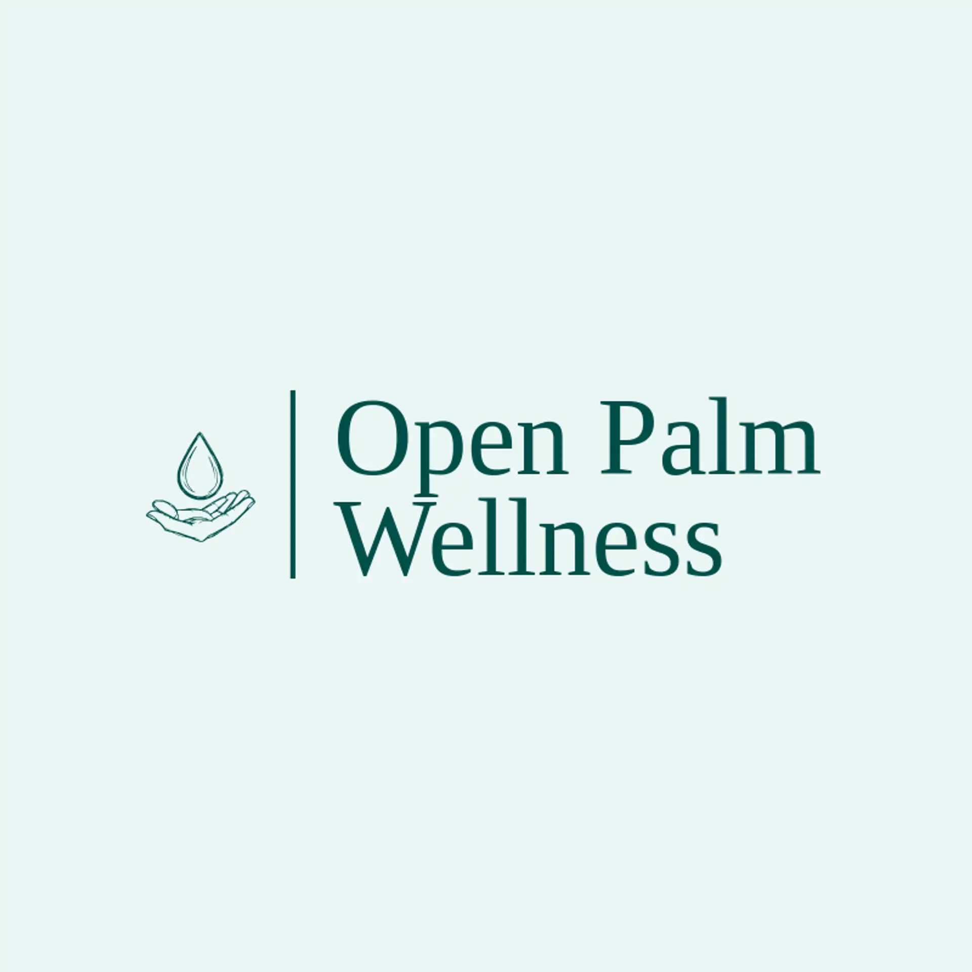 Open Palm Wellness logo for hand sanitizer