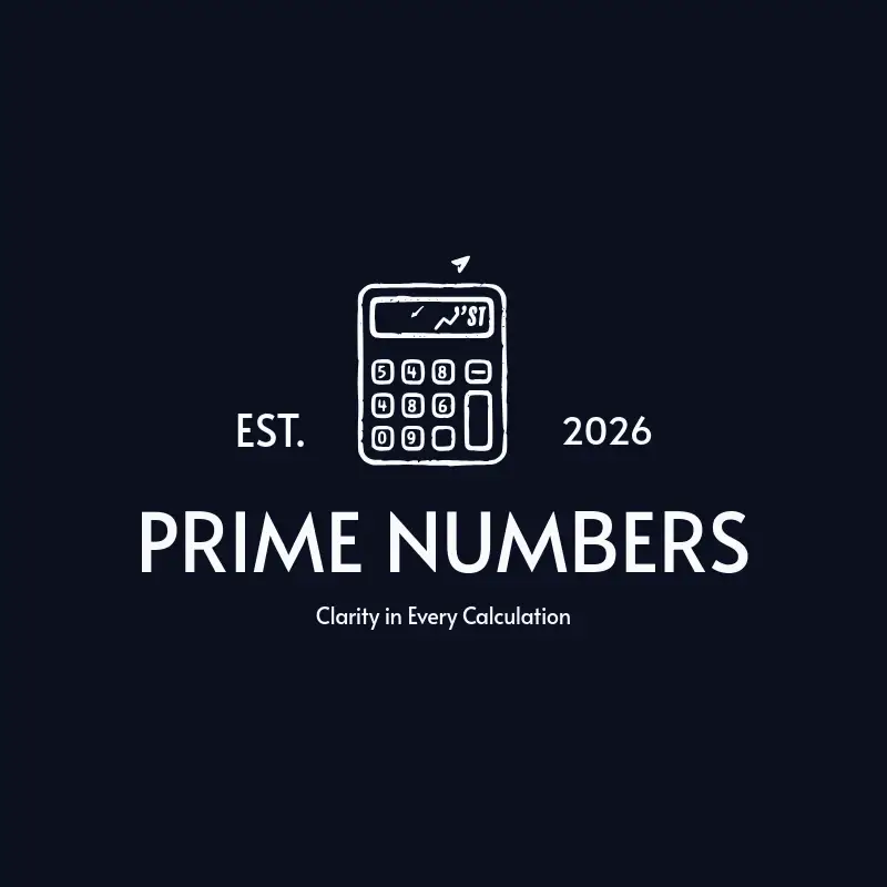 The accounting firm name Prime Numbers as a branded logo with a single color icon