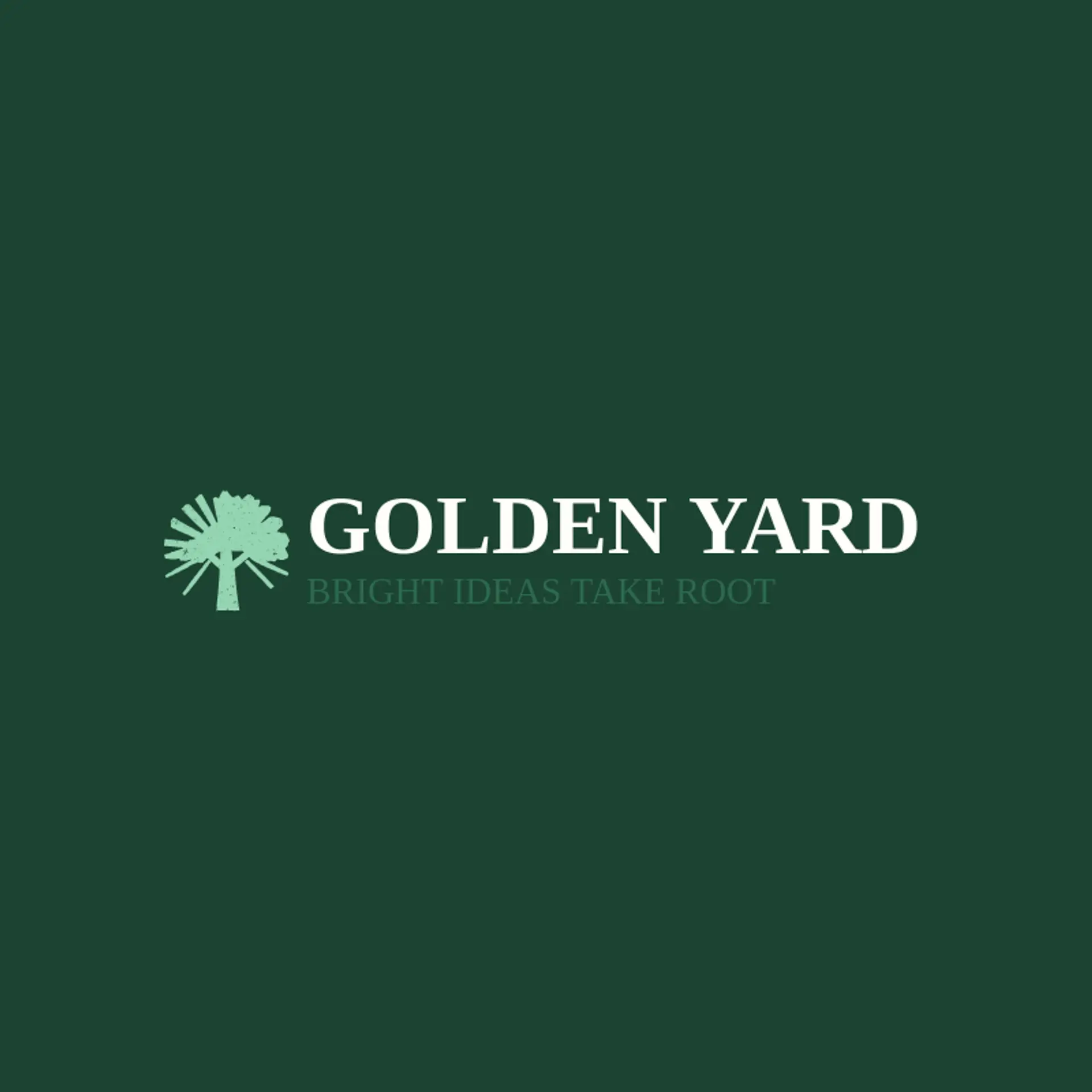 Golden Yard logo for landscape