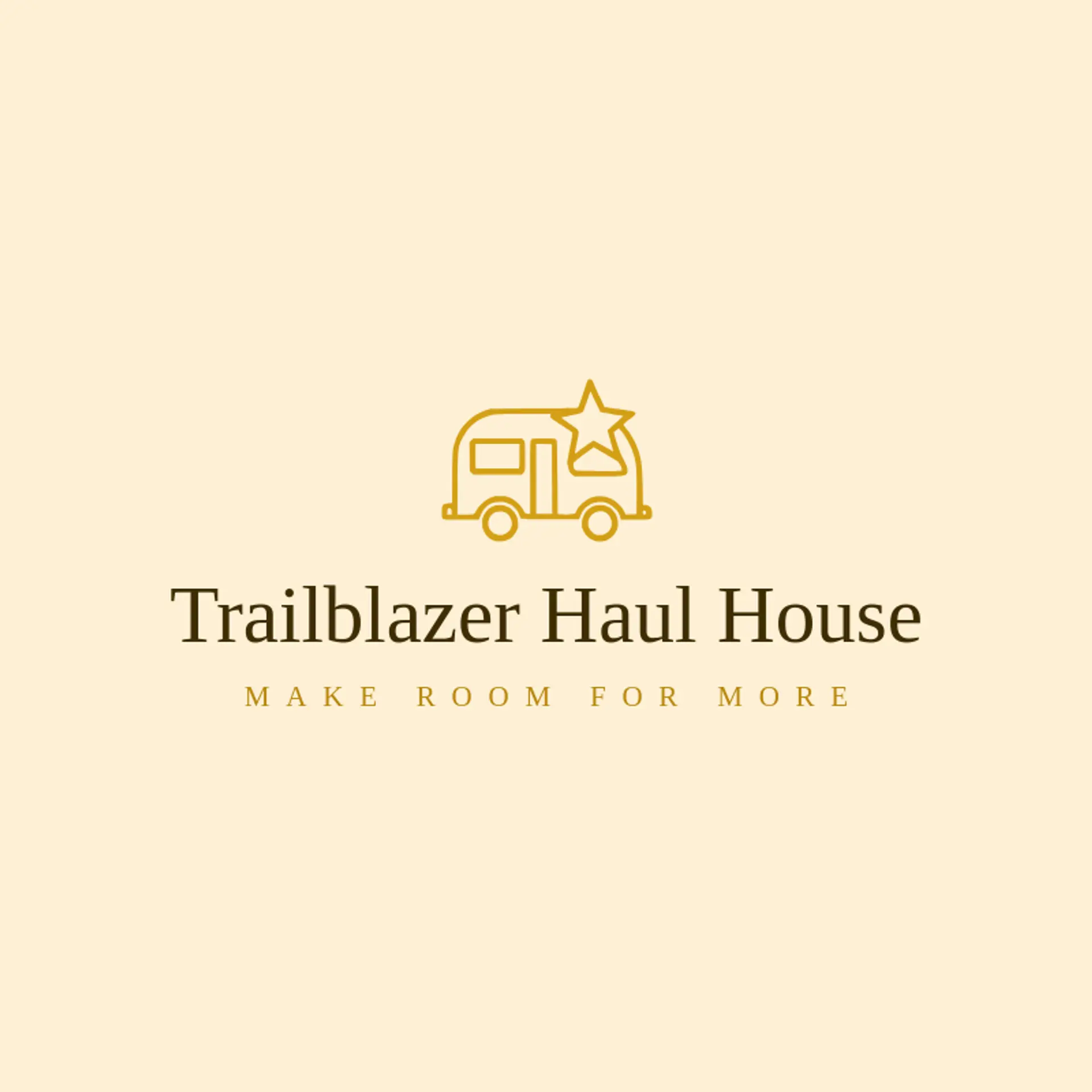 Trailblazer Haul House logo for trailer