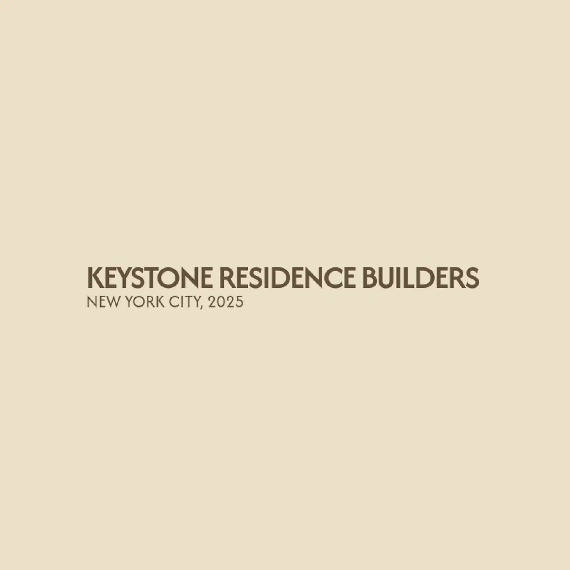 Keystone Residence Builders logo for house construction
