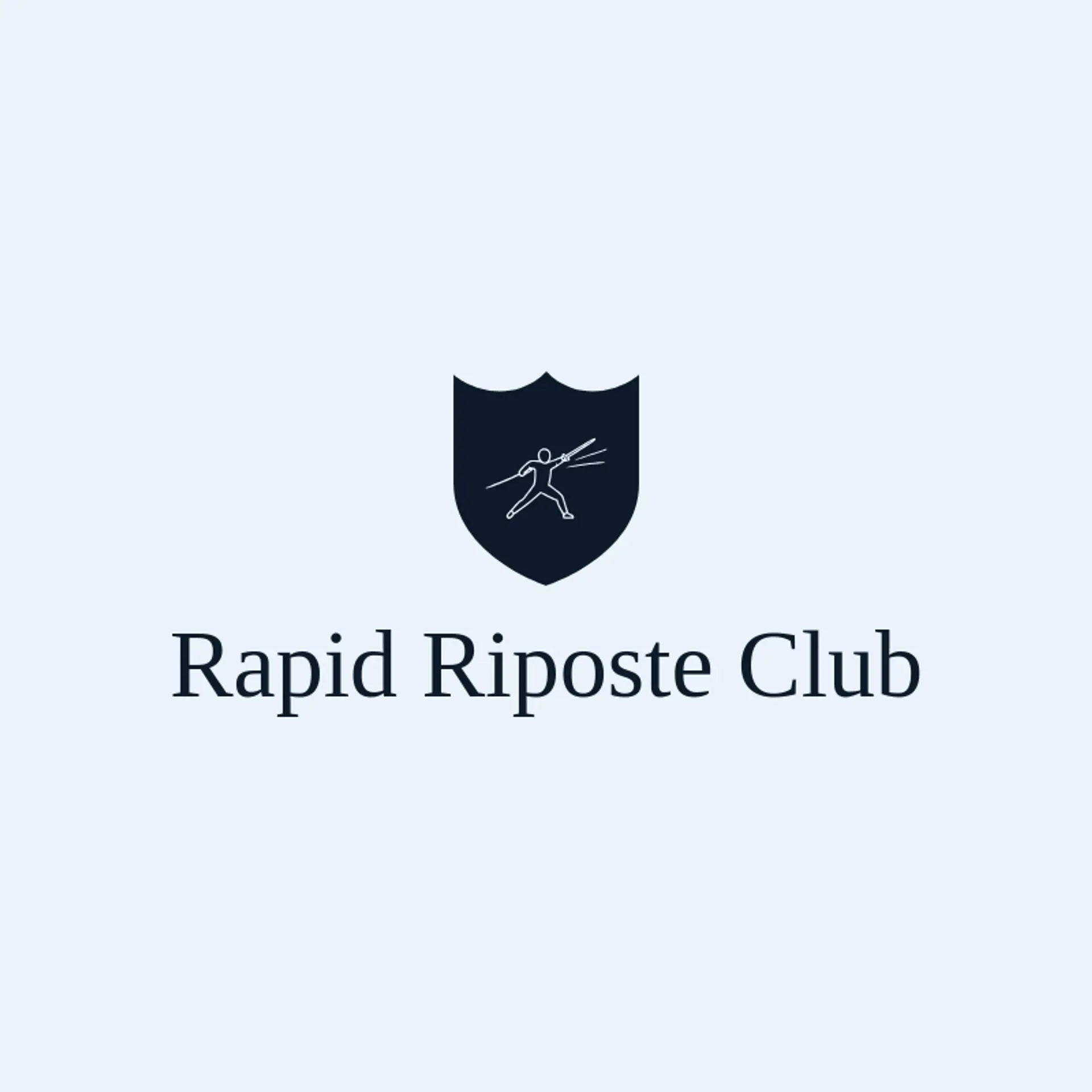 Rapid Riposte Club logo for fencing