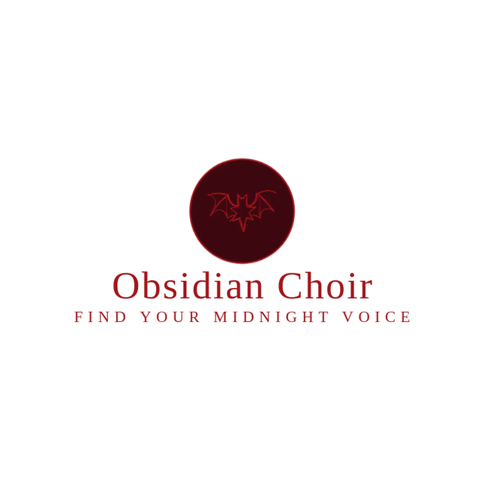 Obsidian Choir logo for goth