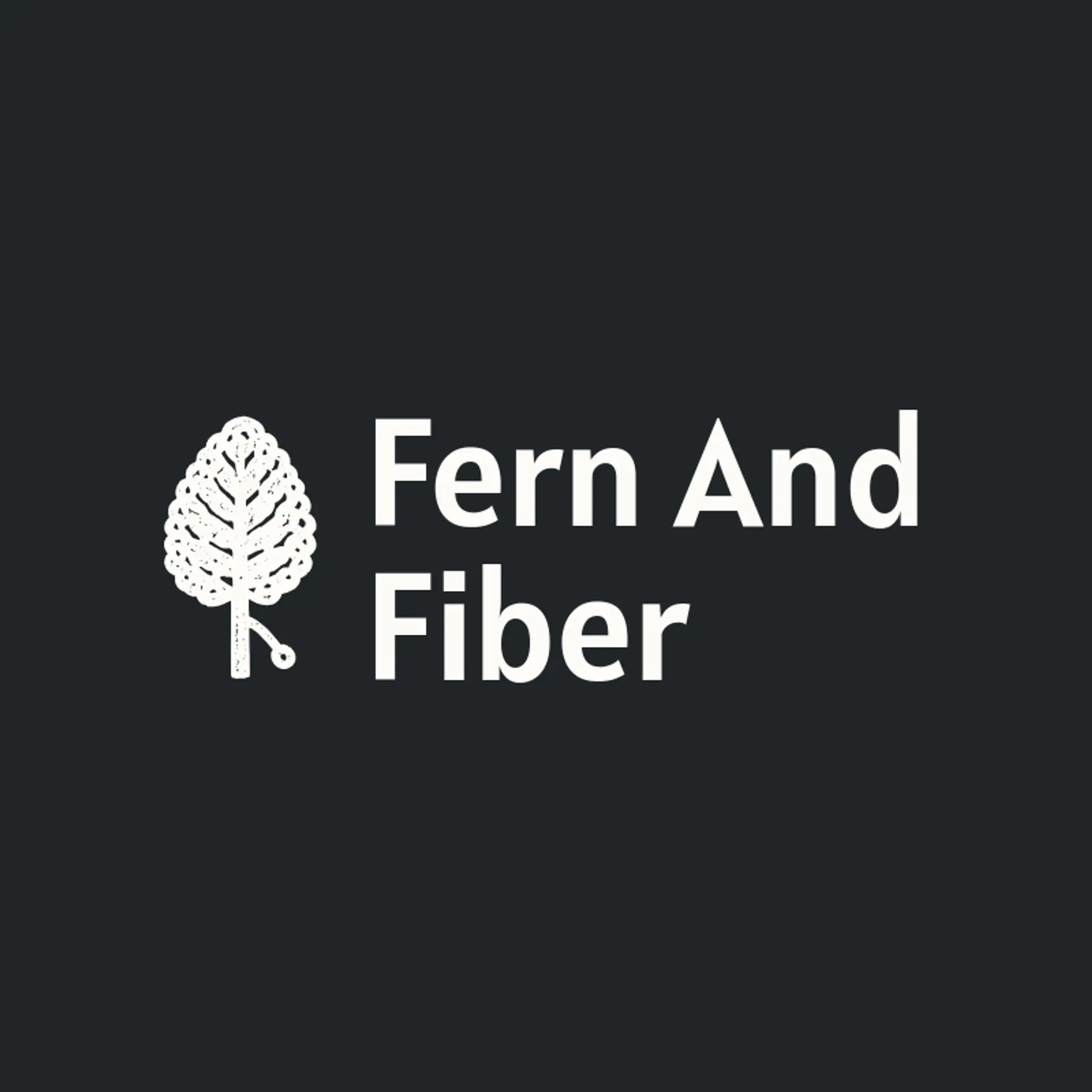 Fern and Fiber logo for crochet