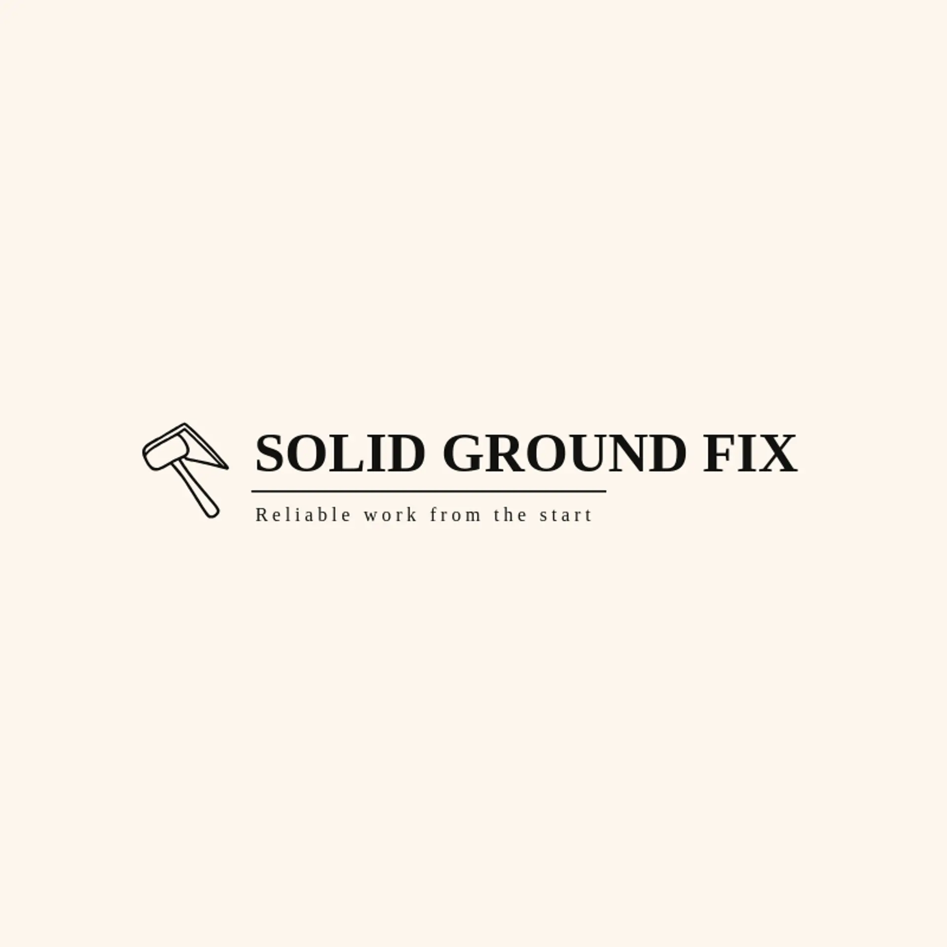 Solid Ground Fix logo for home repair