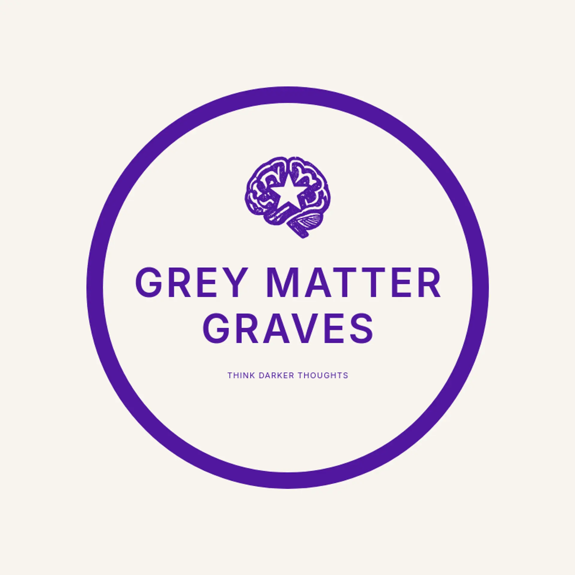 Grey Matter Graves logo for zombie
