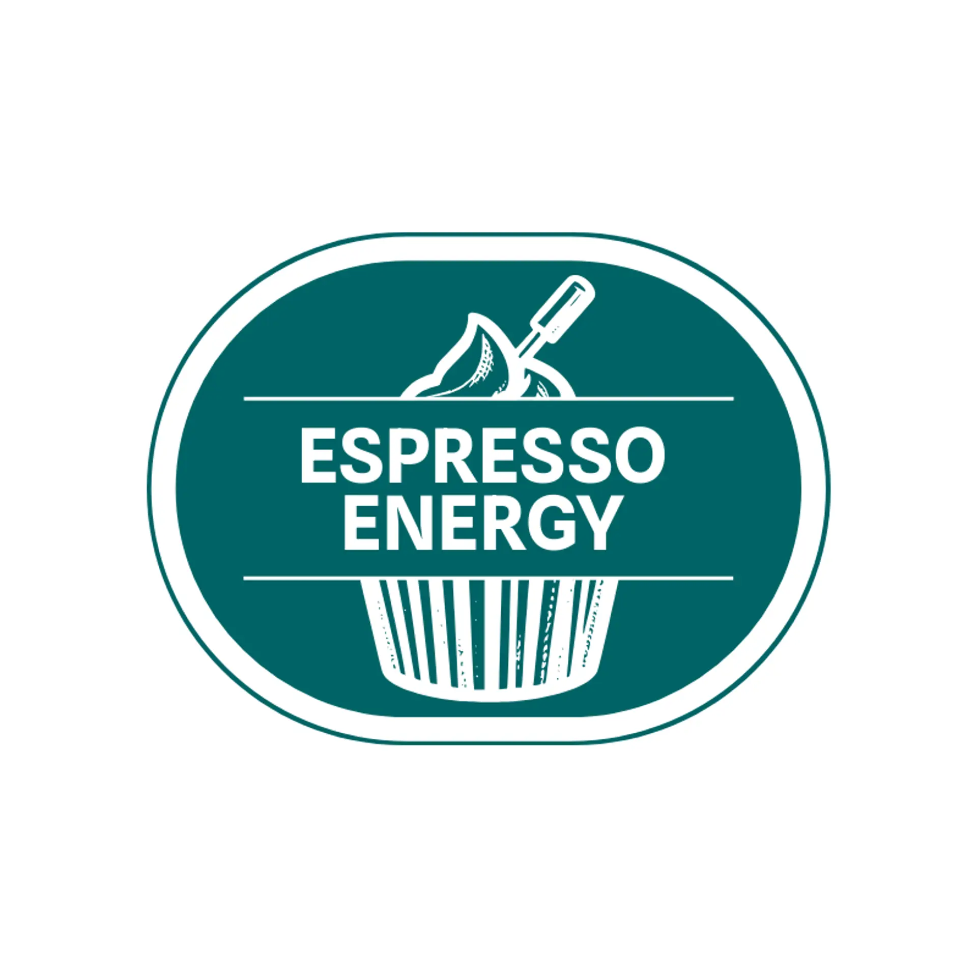 Espresso Energy logo for cupcake