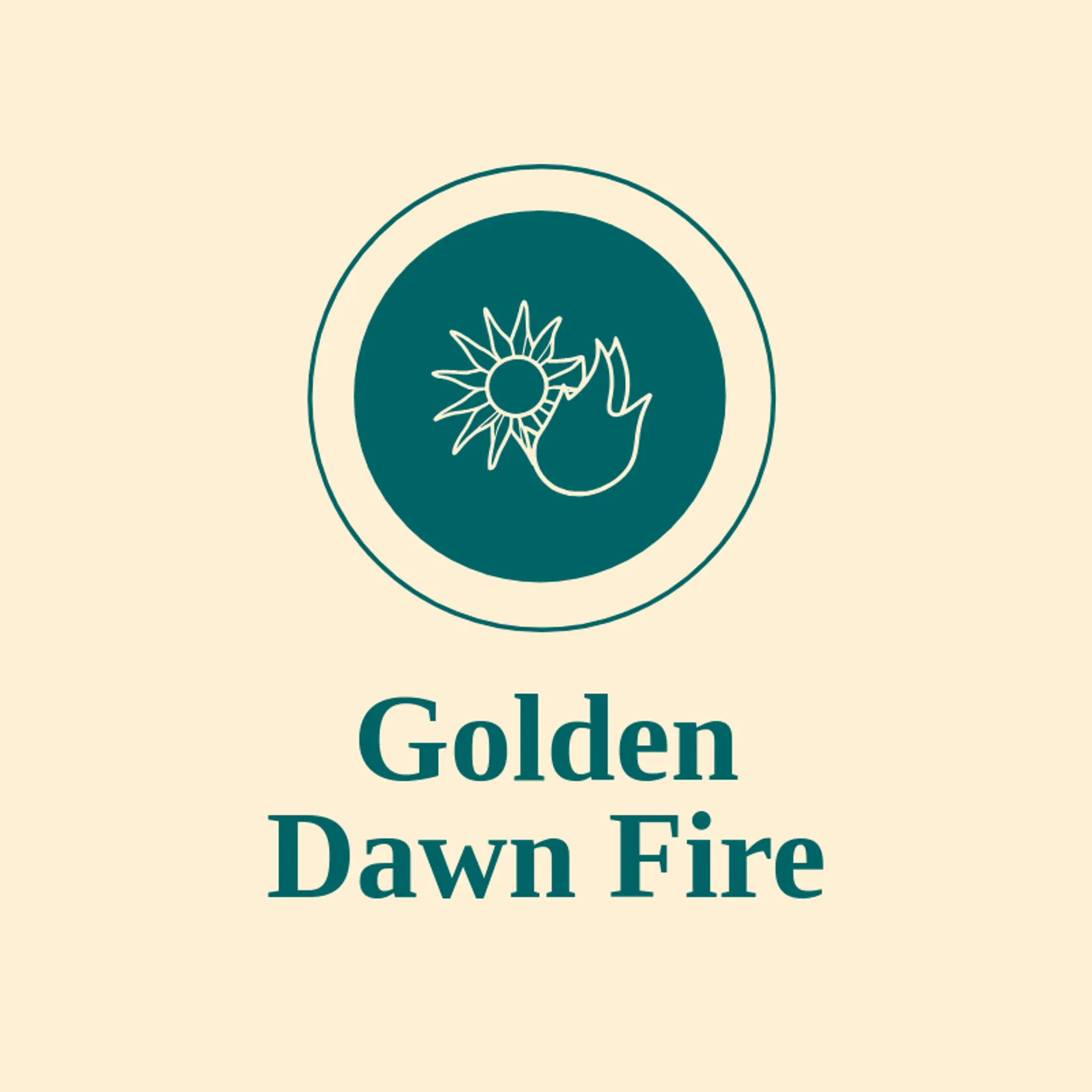 Golden Dawn Fire logo for flame