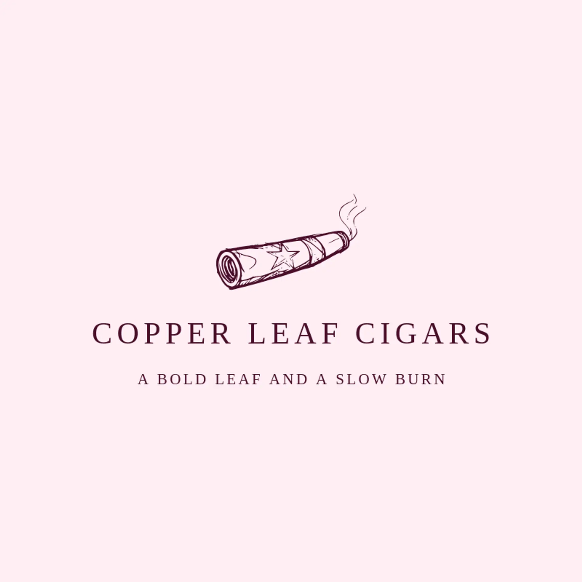 Copper Leaf Cigars logo for cigar