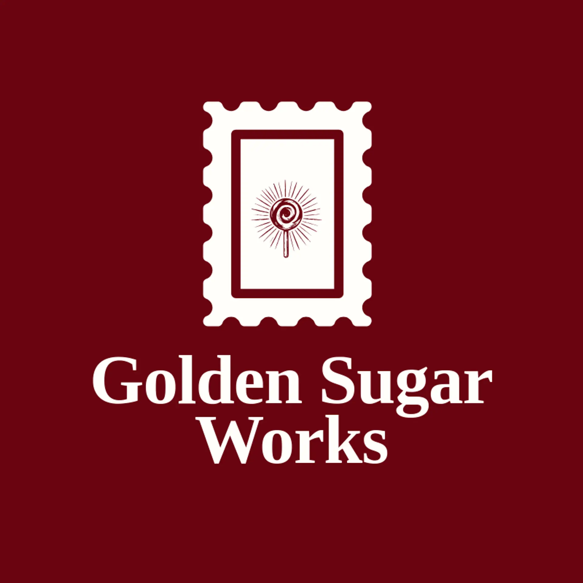 Golden Sugar Works logo for lollipop