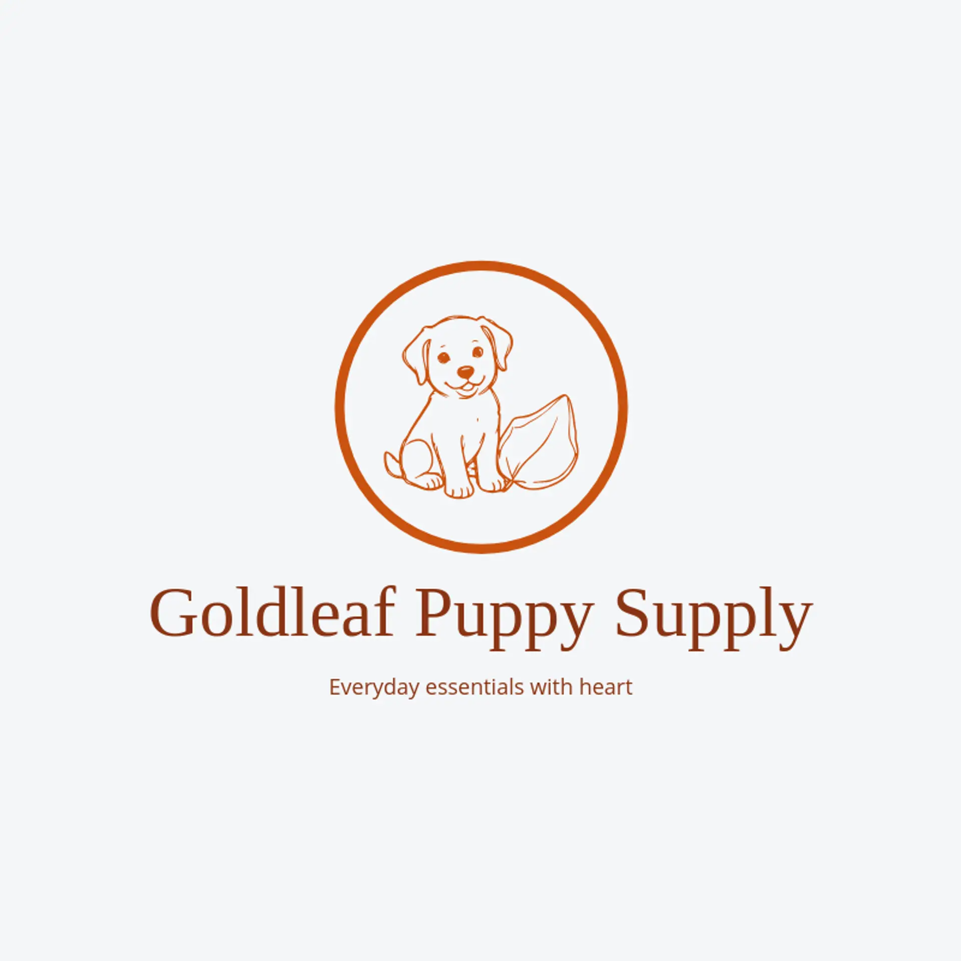 Goldleaf Puppy Supply logo for puppy