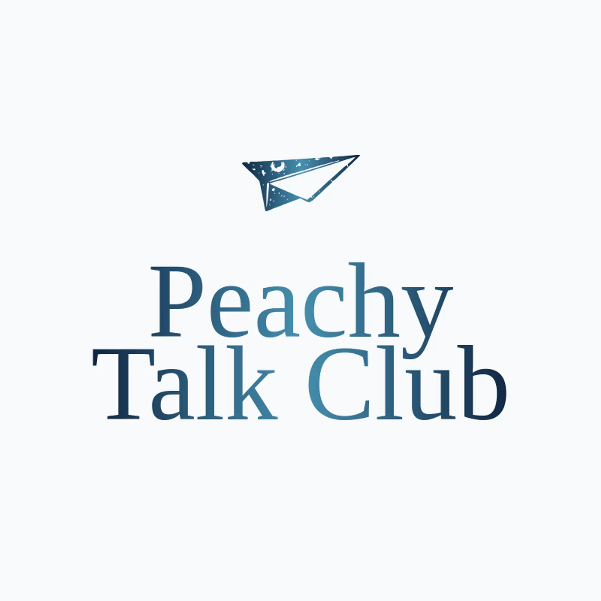 Peachy Talk Club logo for messenger