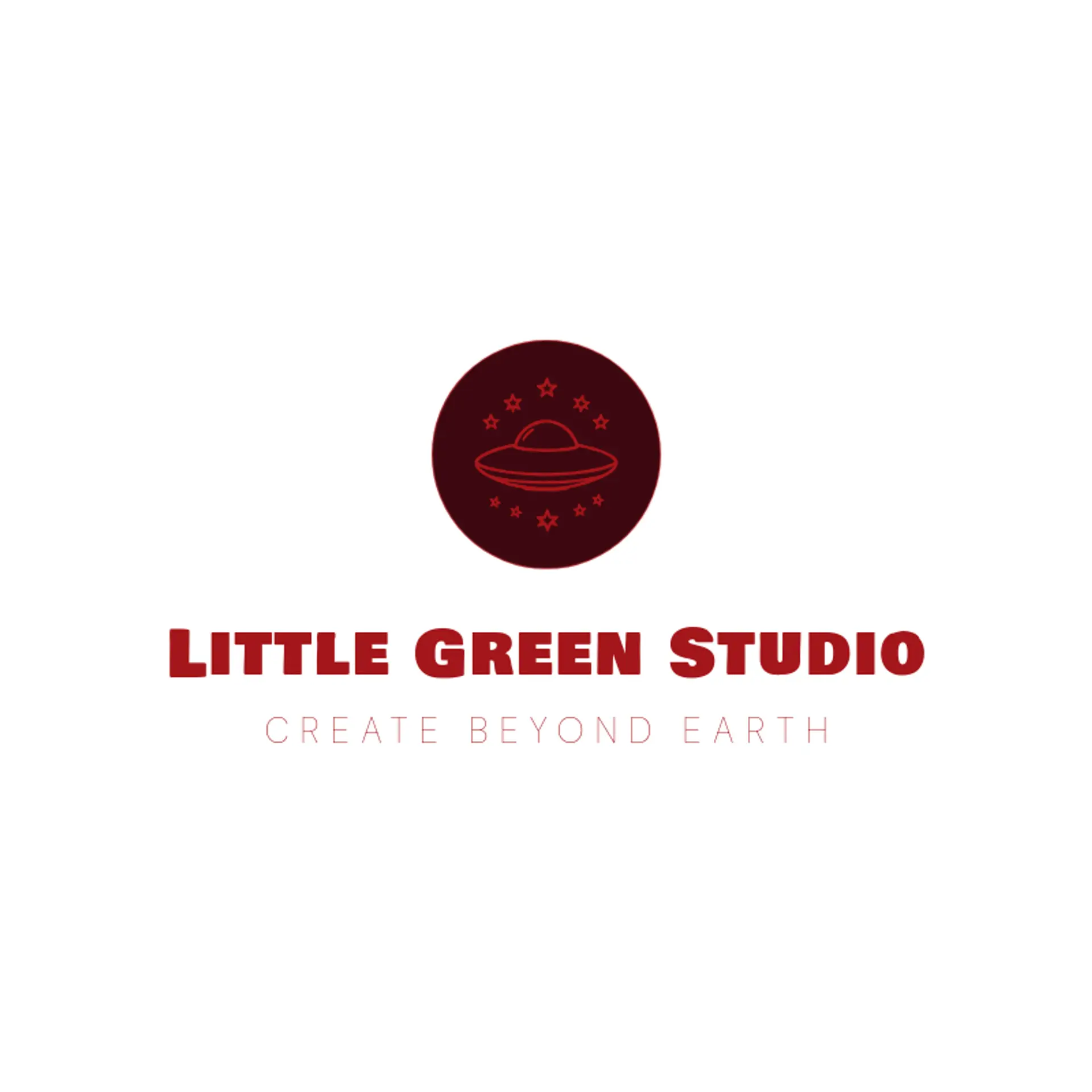 Little Green Studio logo for alien
