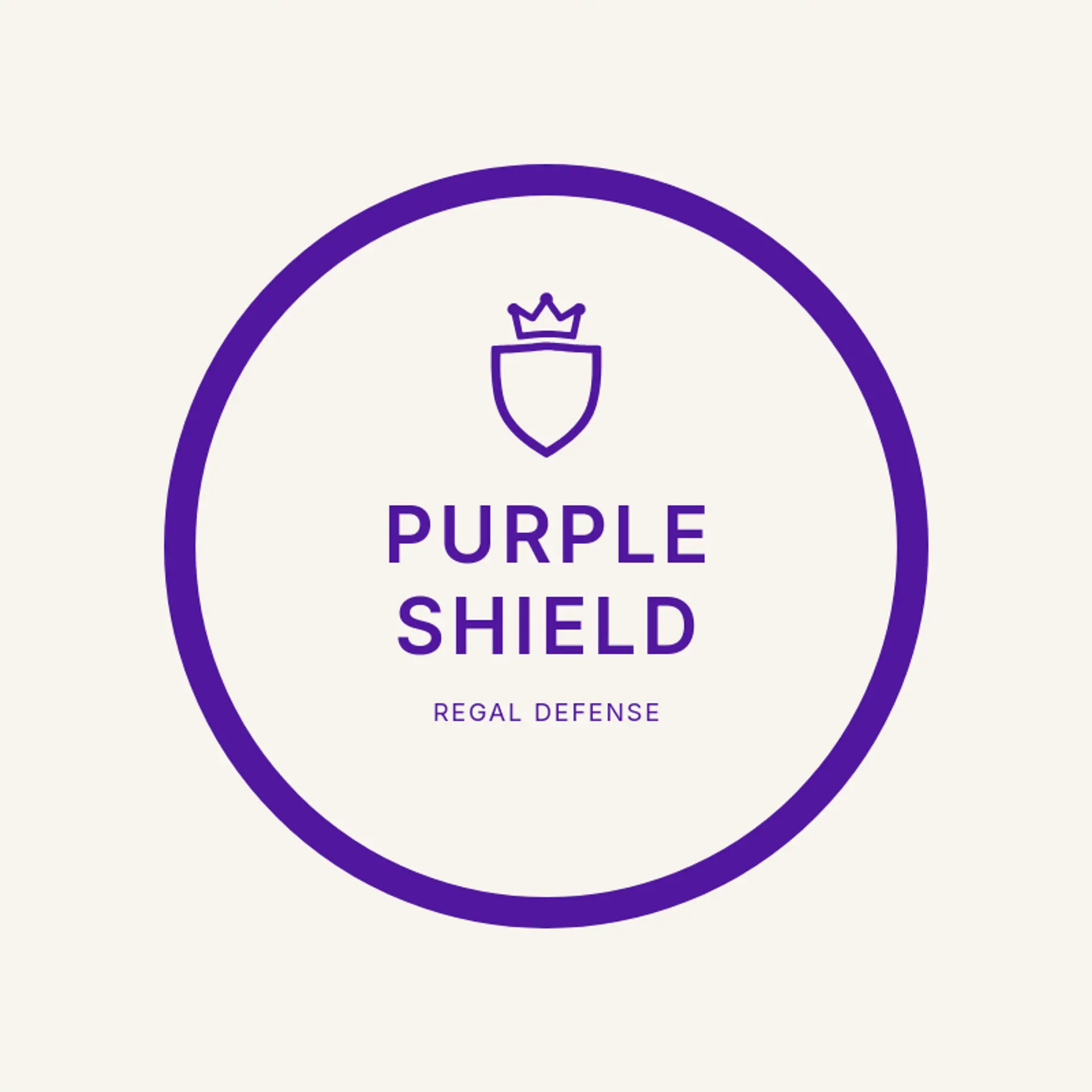 Purple Shield logo for police