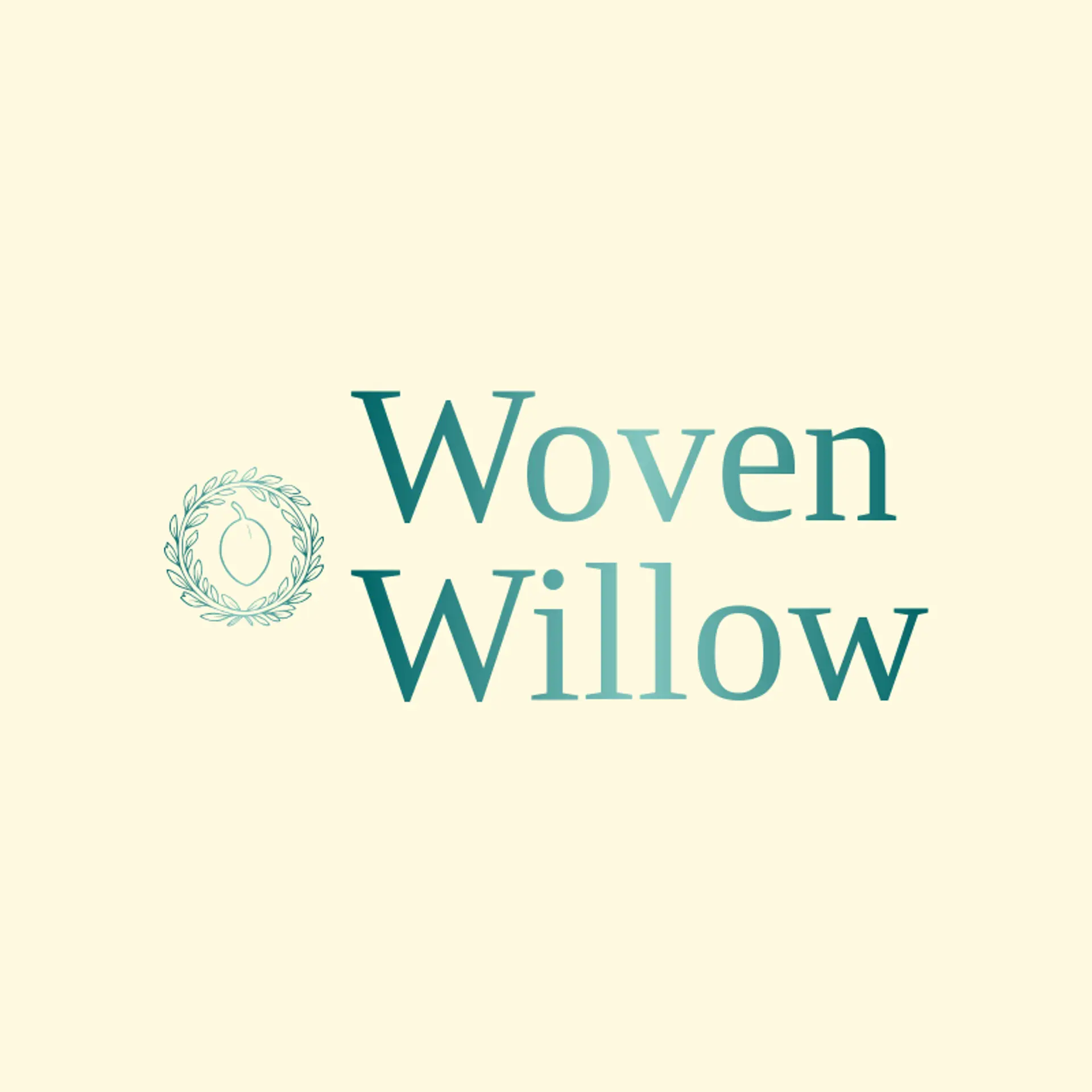 Woven Willow logo for wreath