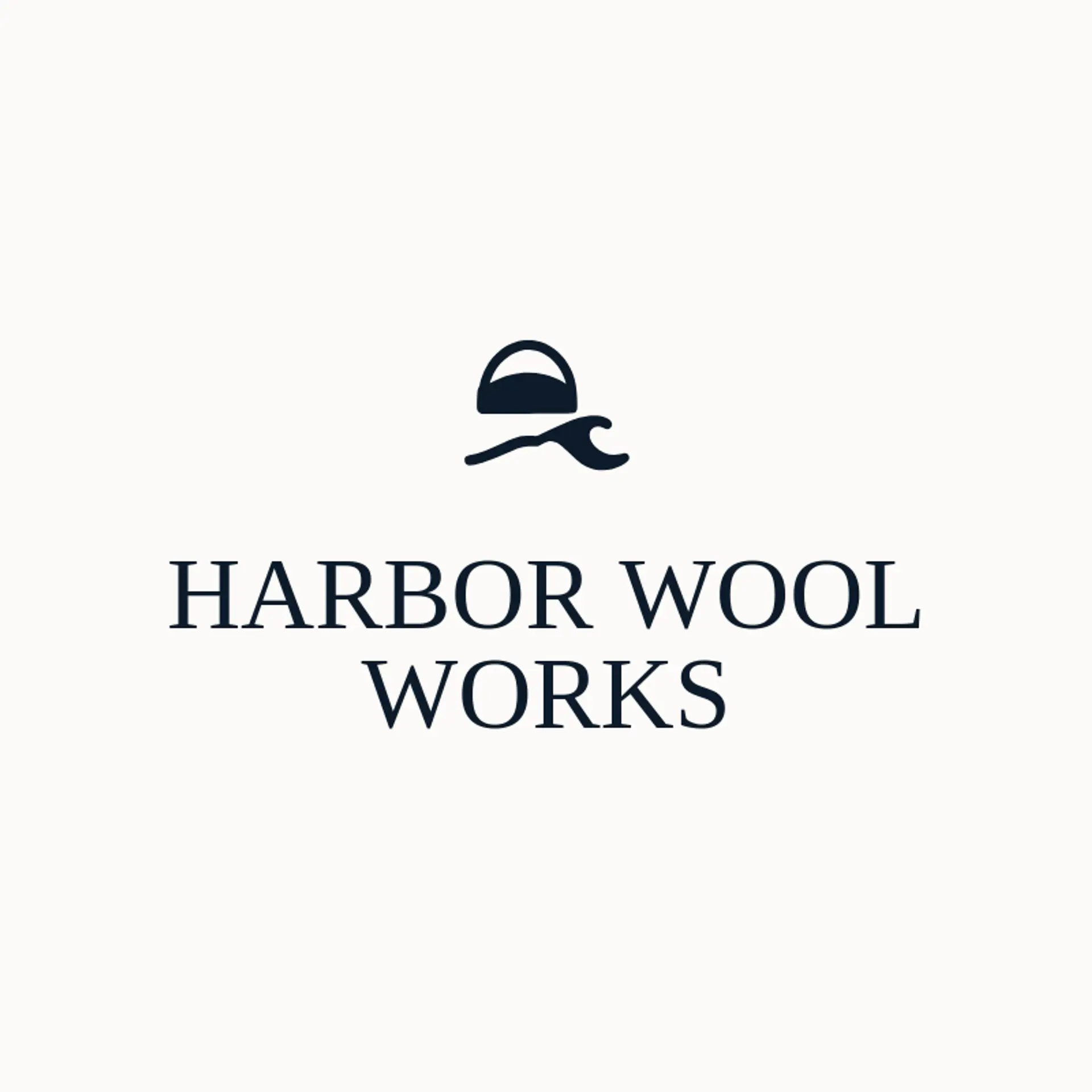 Harbor Wool Works logo for beanie