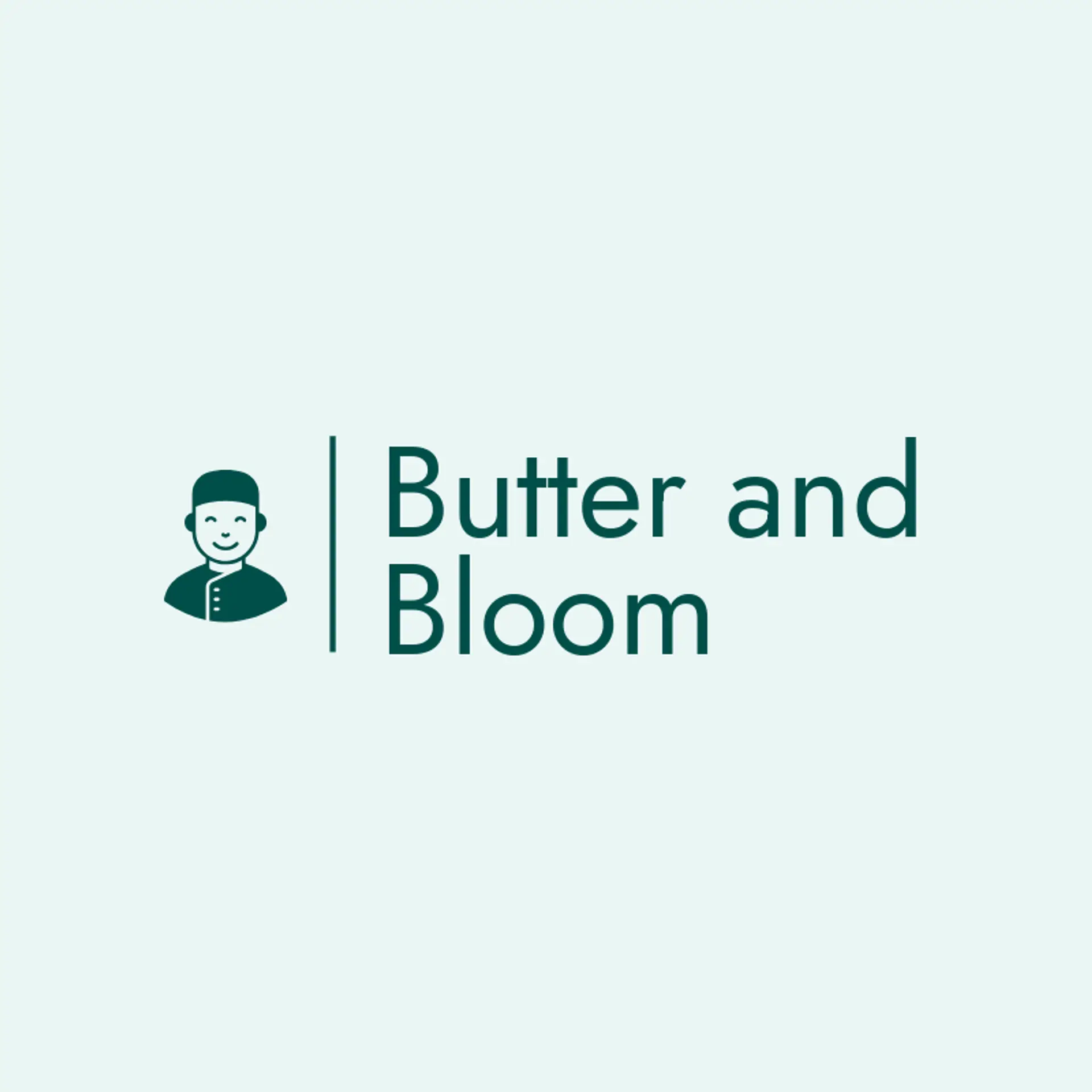 Butter and Bloom logo for baker