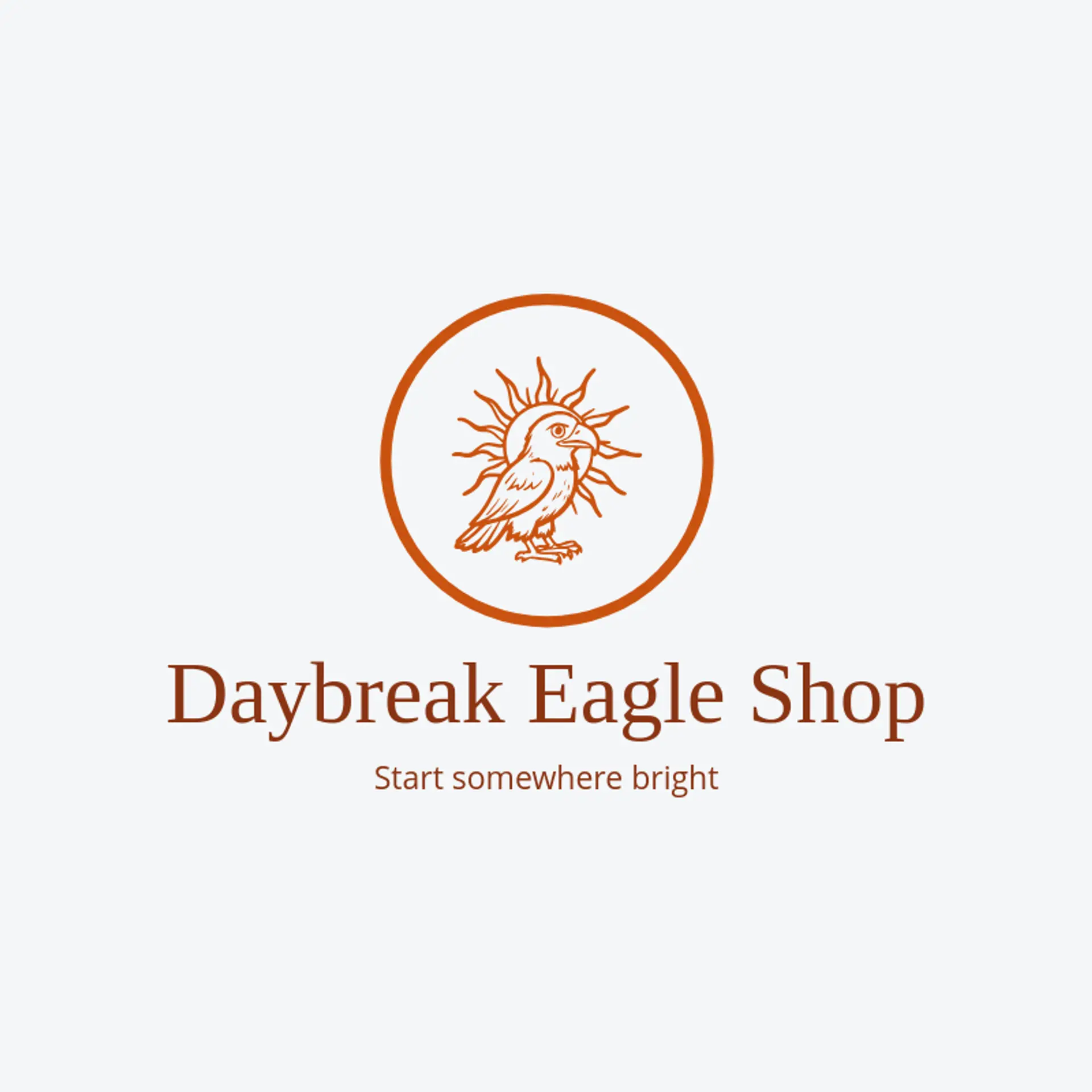 Daybreak Eagle Shop logo for american eagle