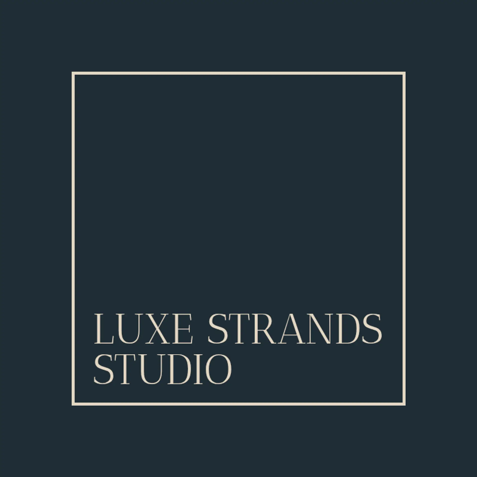 Radiant Strands logo for hair salon