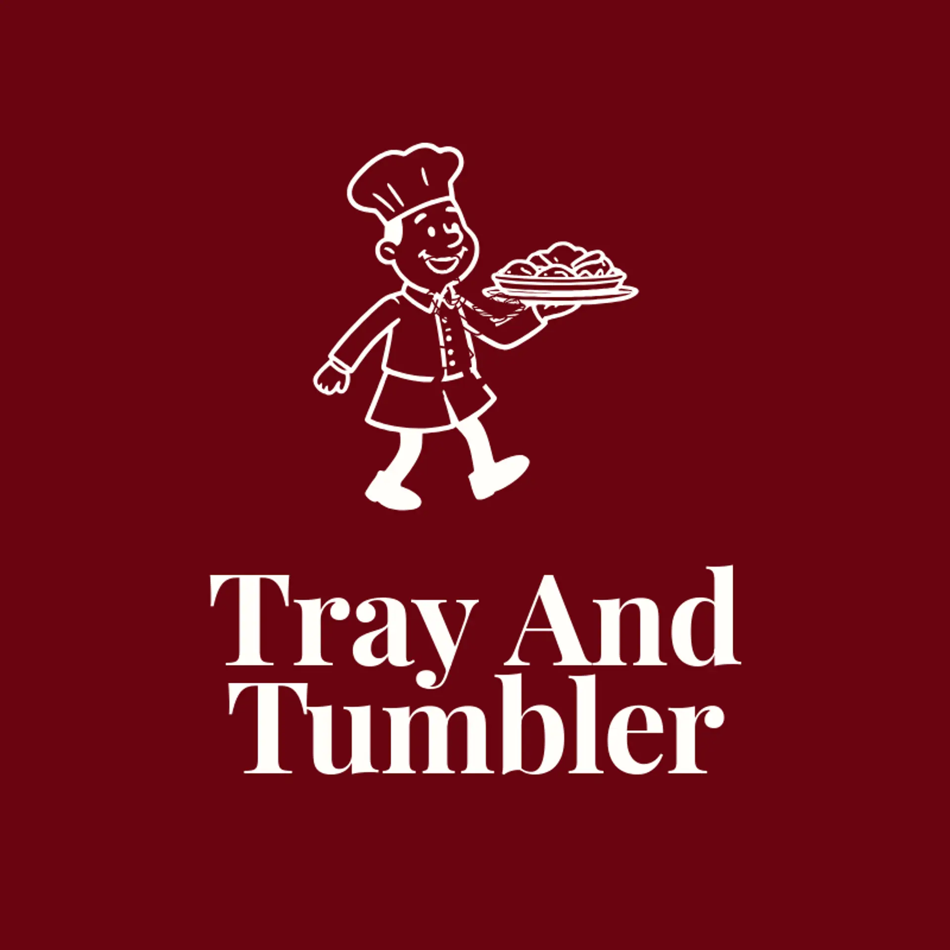Tray and Tumbler logo for canteen