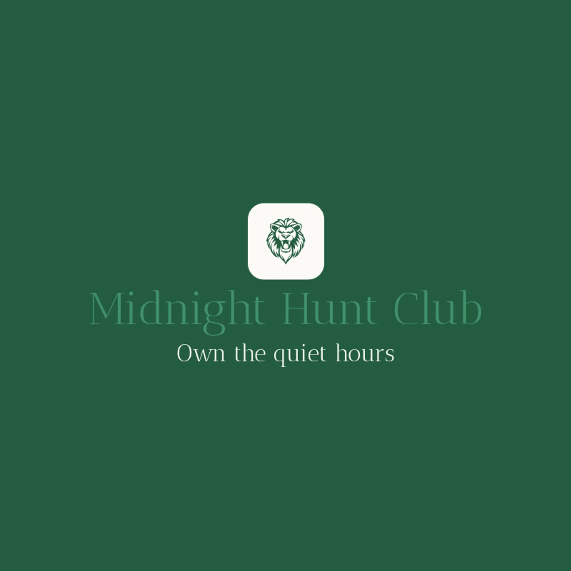 Midnight Hunt Club logo for predator