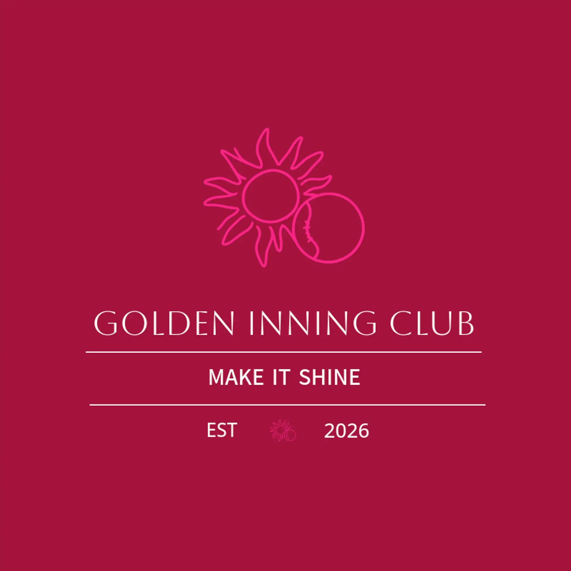 Golden Inning Club logo for softball