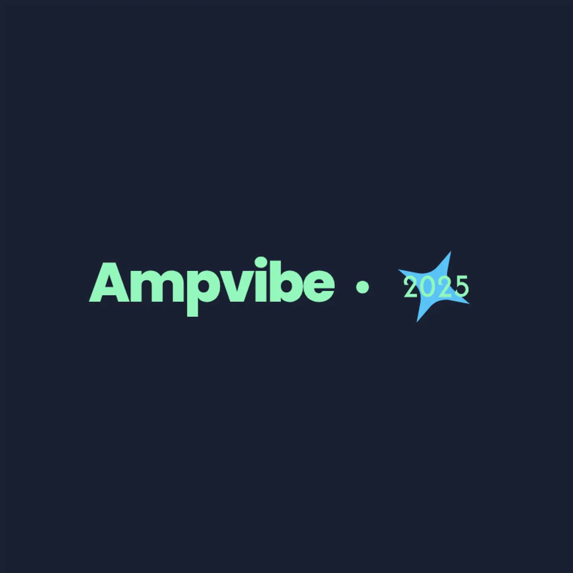 AmpVibe logo for music app
