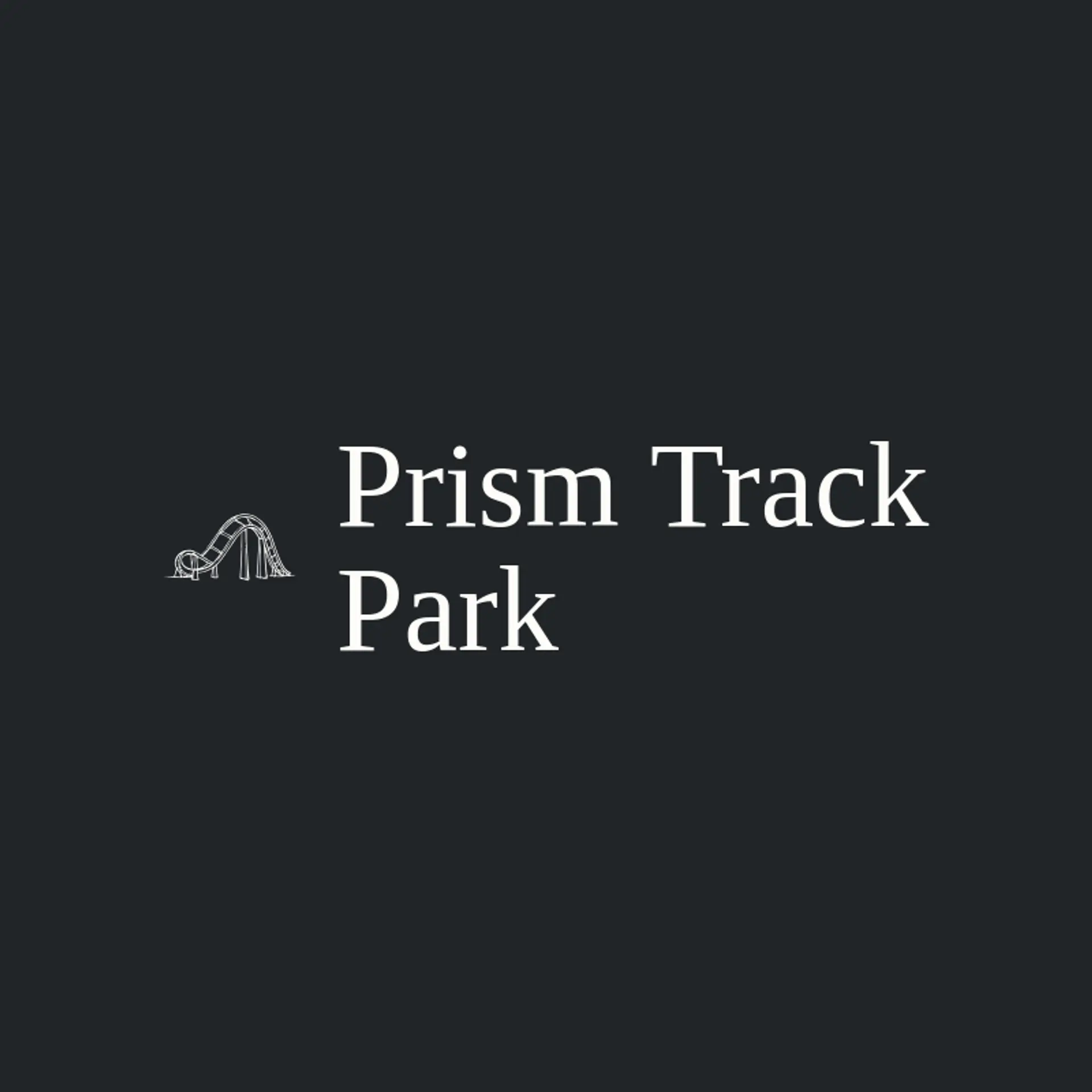 Prism Track Park logo for roller coaster