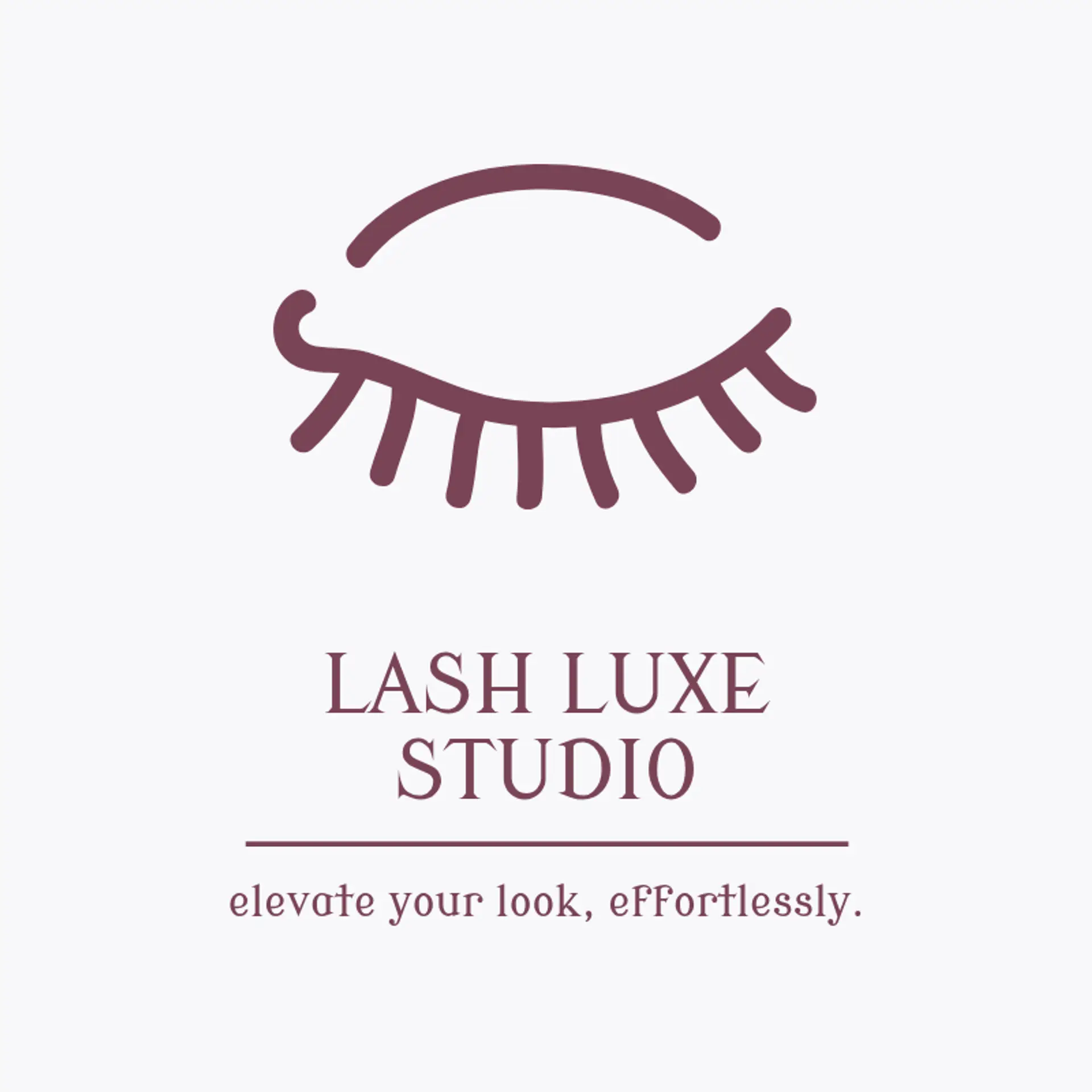 Lash Luxe Studio logo for lash tech