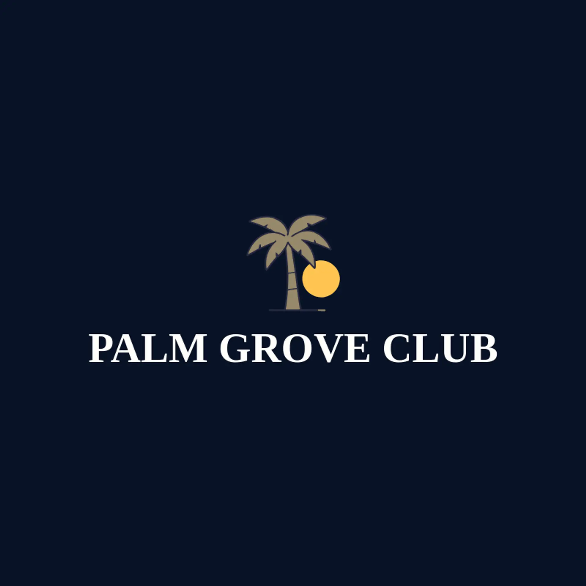Palm Grove Club logo for palm tree