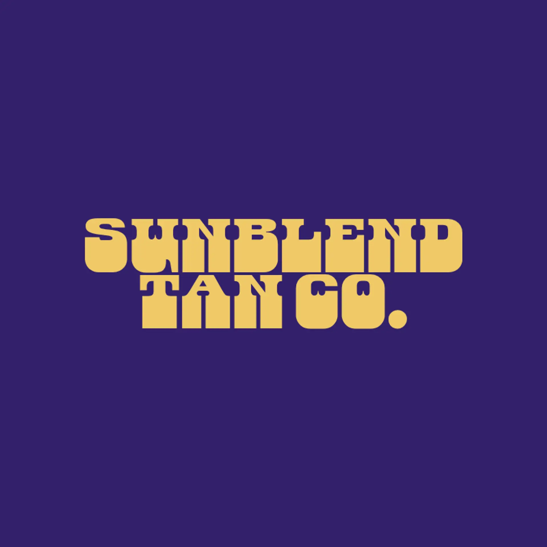 SunBlend Tan Co. logo for tanning salon