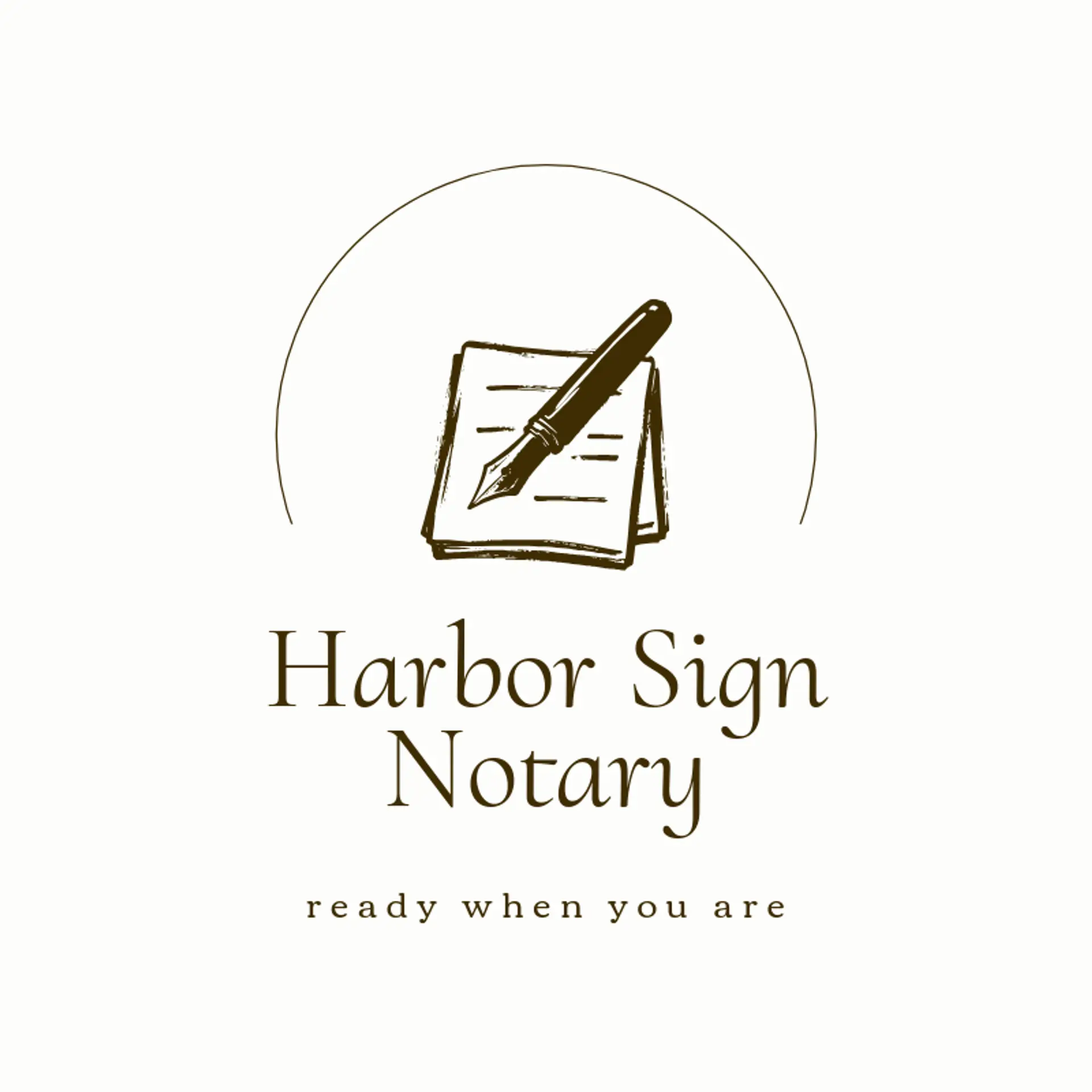Harbor Sign Notary logo for notary