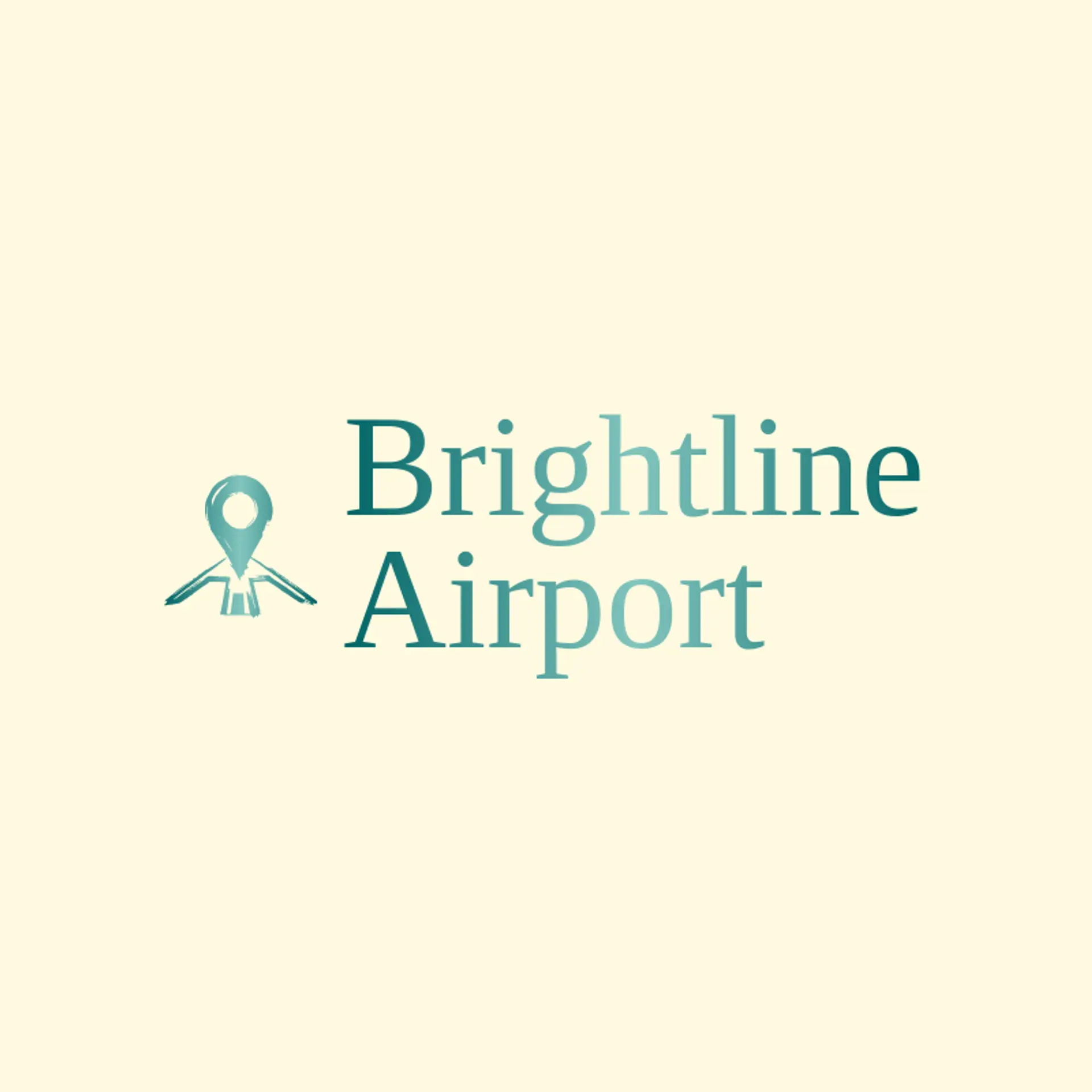 Brightline Airport logo for airport