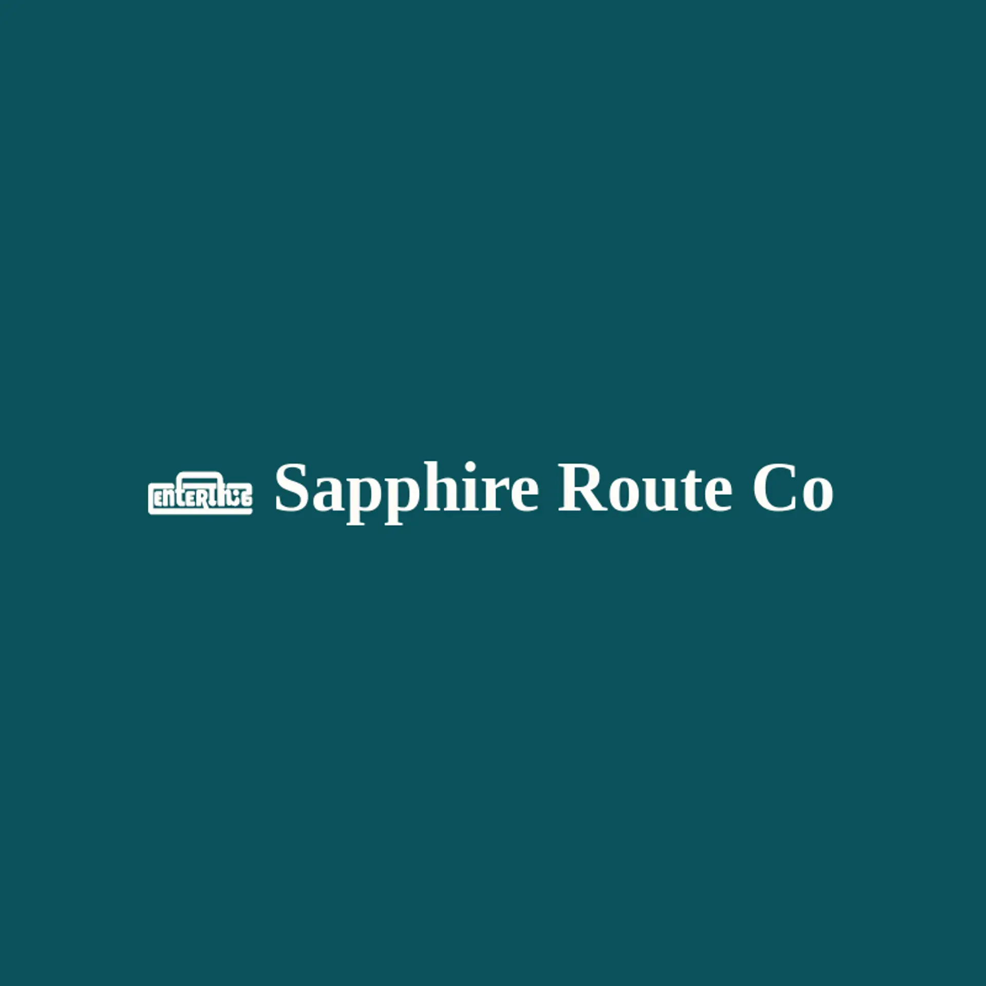 Sapphire Route Co logo for enterprise