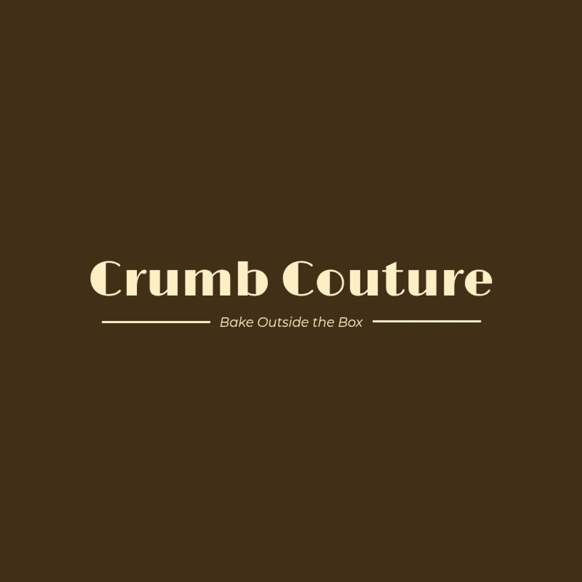 Crumb Couture logo for unique bakery