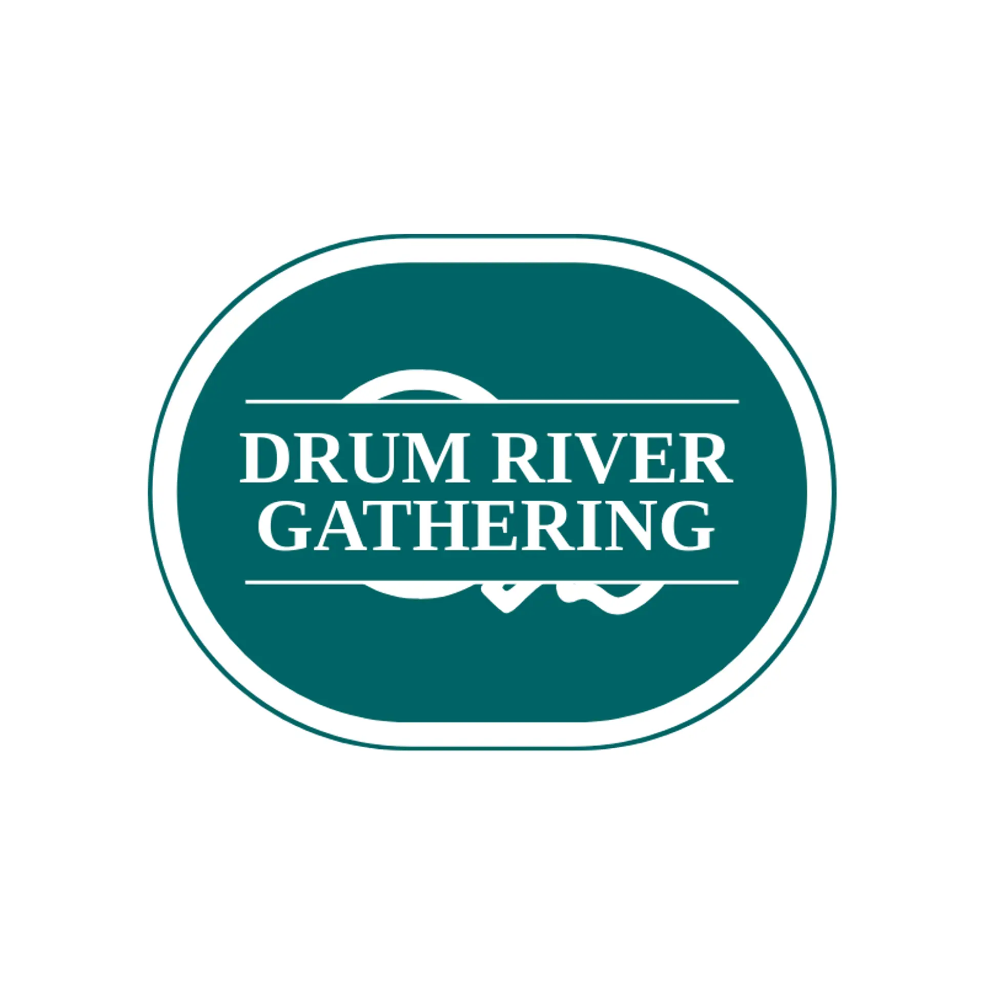 Drum River Gathering logo for native american