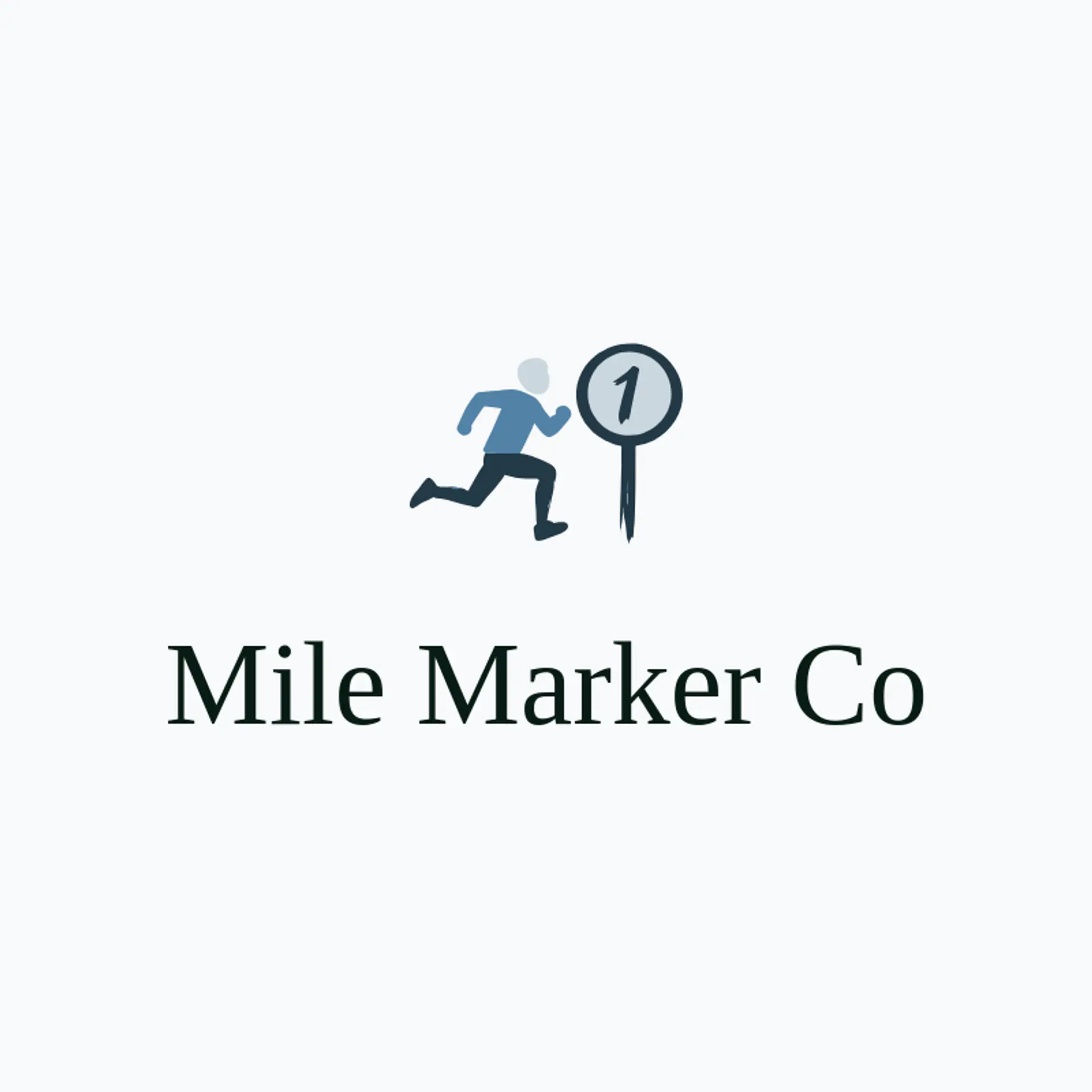 Mile Marker Co logo for runner