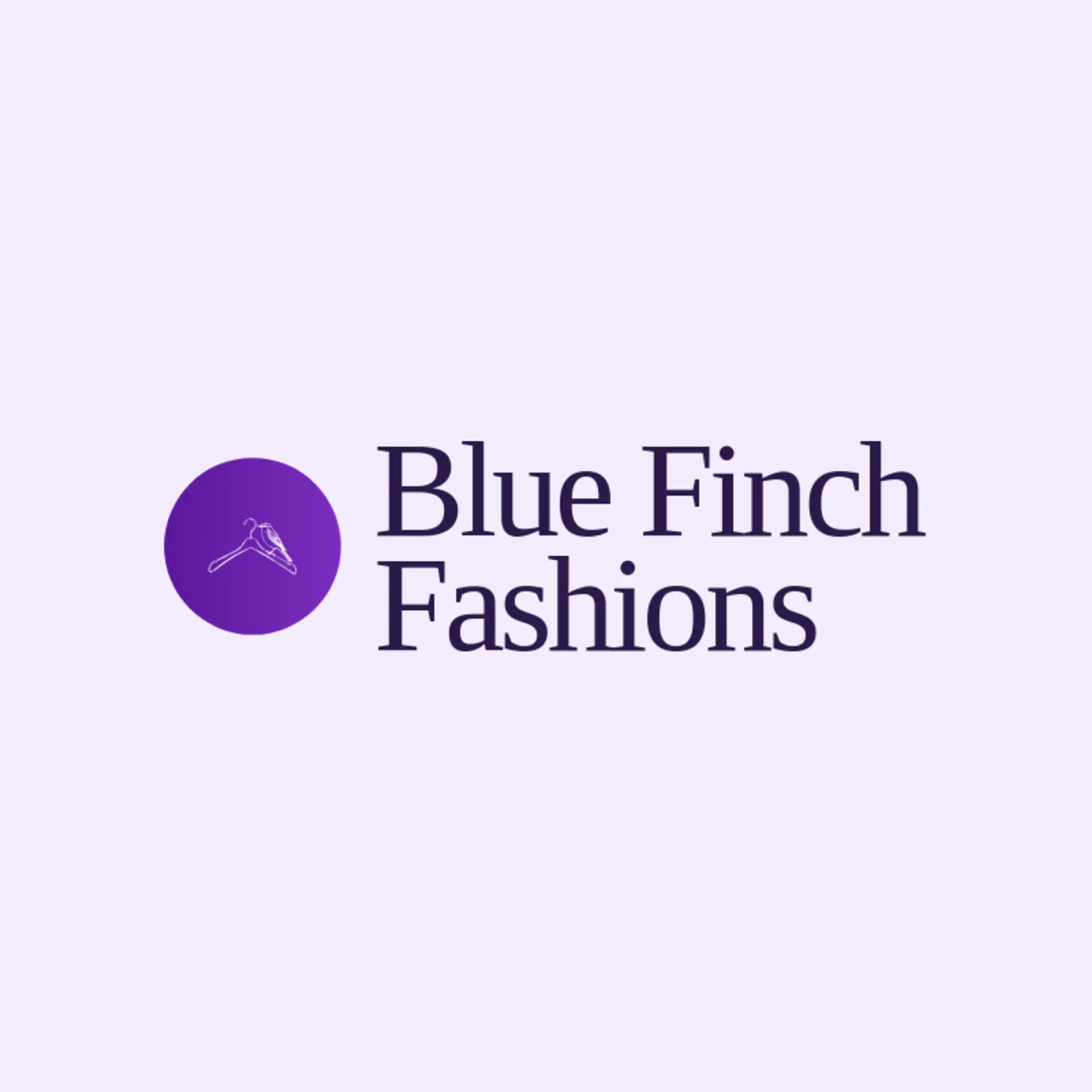 Blue Finch Fashions logo for clothing store