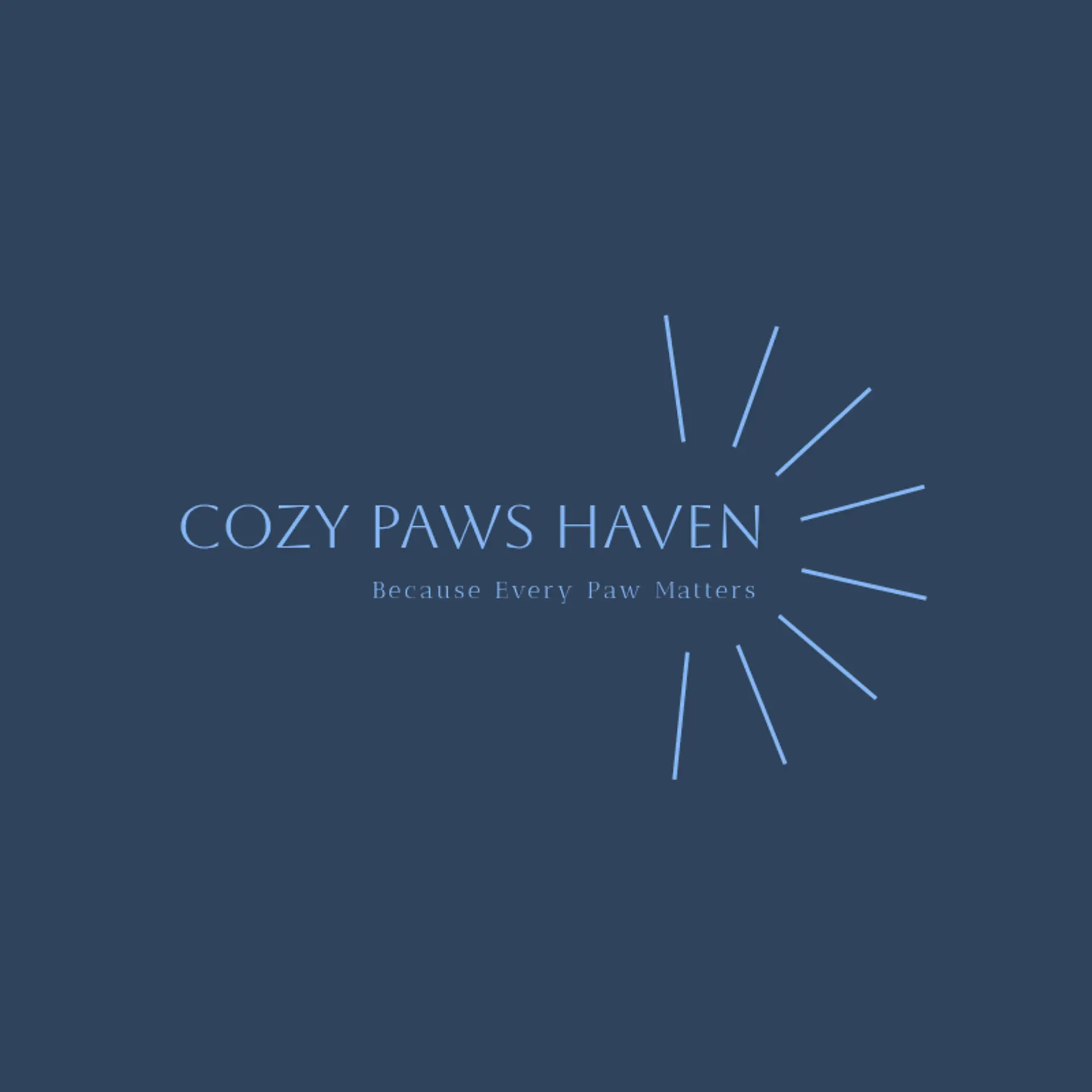 Cozy Paws Haven logo for pet